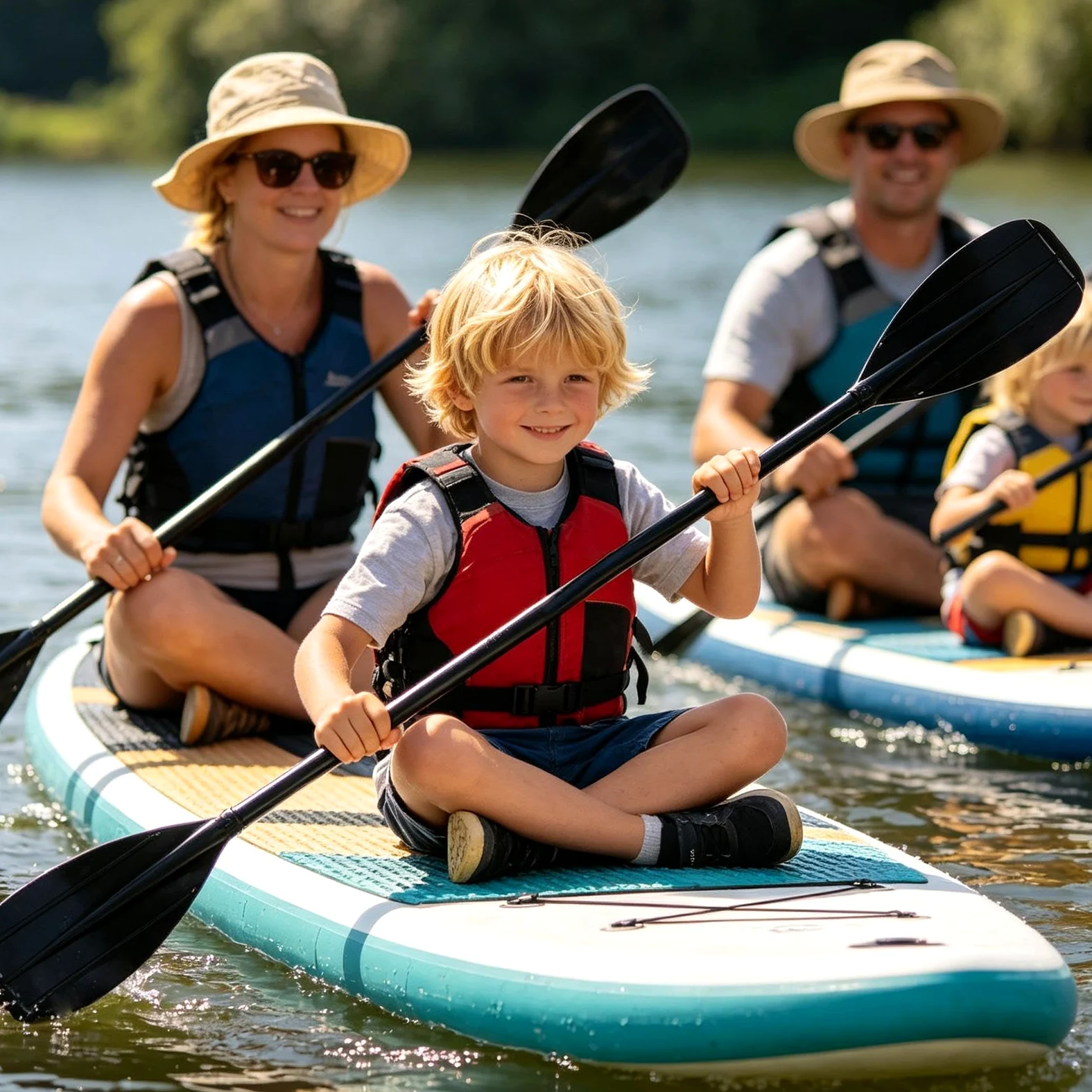 Pala de fibra de carbono Paddleboard Carbono Fibra 2 Secciones Ligero Doble | Pala de kayak recreativa Para Pesca, Piragüismo, Travesía, Pesca Con Caña, Lago, Río, Mar, Rafting, Expedición,