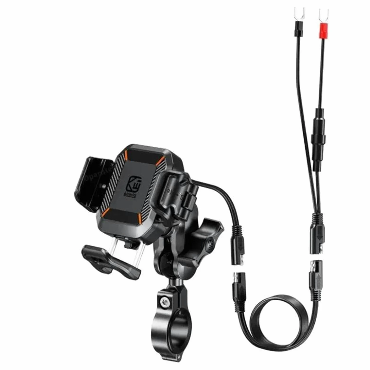 PIWINE Soporte De Navegación para Motocicleta para Scooter | Soporte teléfono motocicleta, cargador inalámbrico antirrobo a prueba de golpes 15W y carga rápida USB C 36W