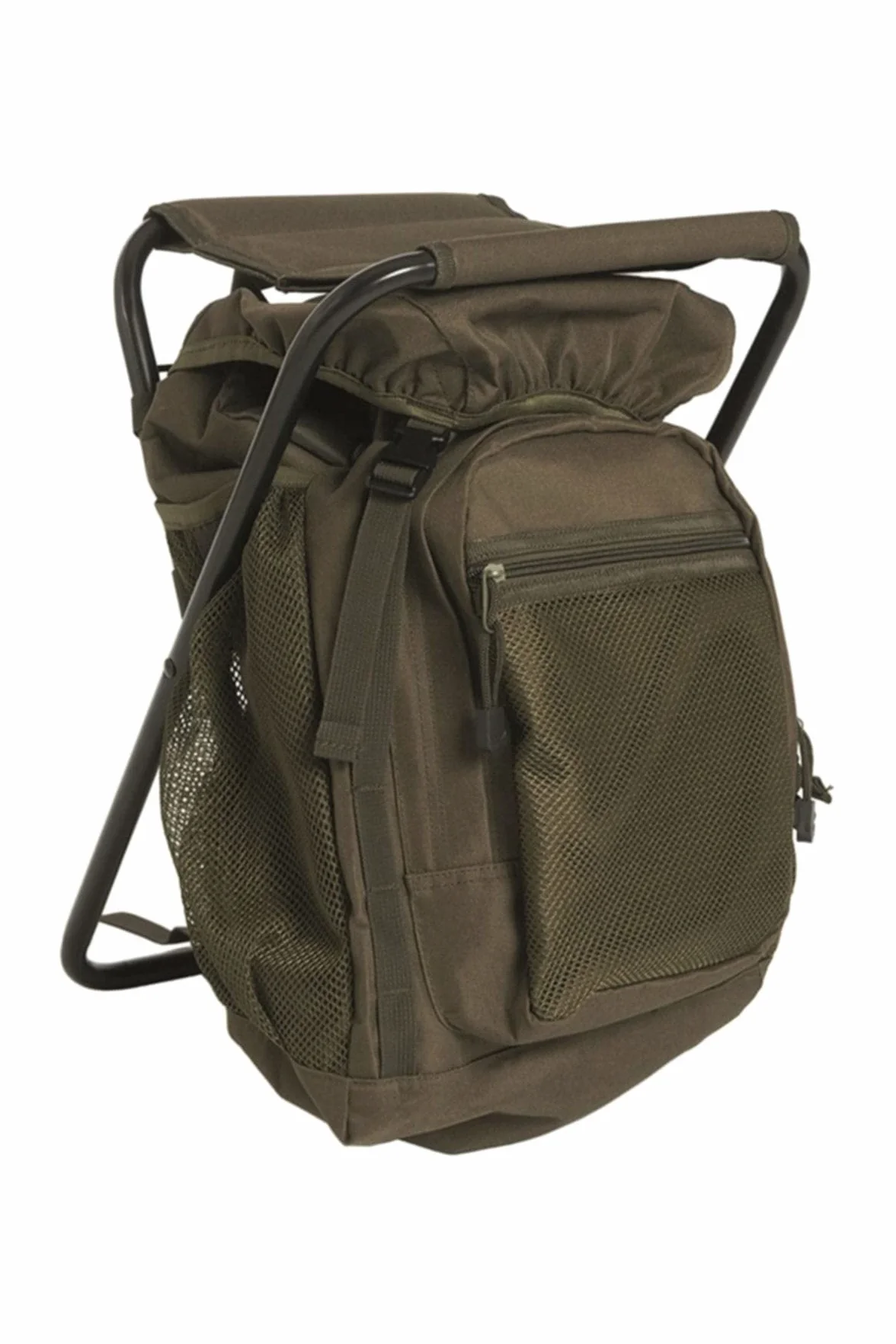 Miltec Mochila con Taburete Va, a Unisex, Negro, Talla Única, Negro, talla única, American