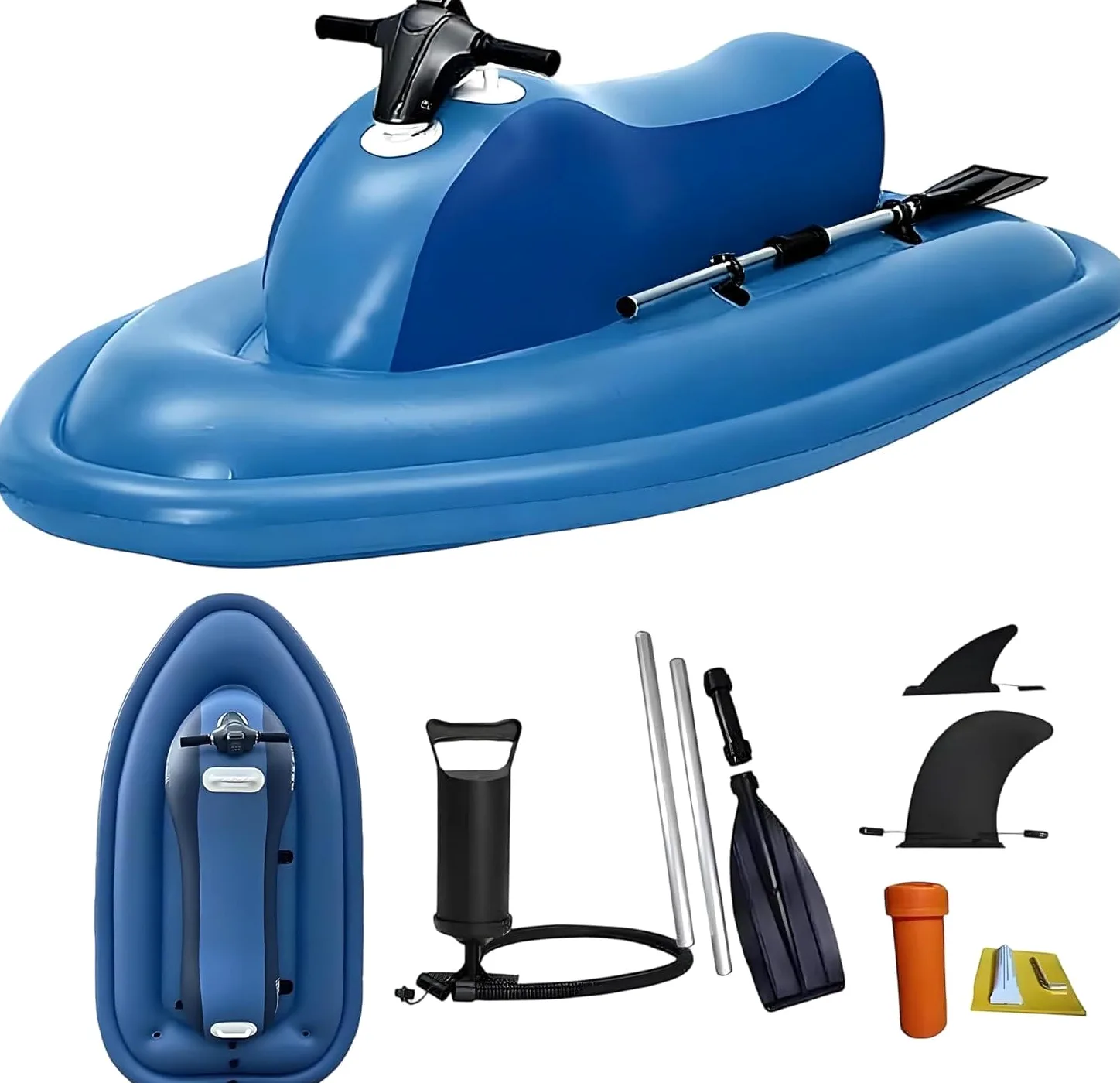 Moto Acuática Inflable Eléctrica Y Scooter Subacuático, Plegable, Velocidad De 3 A 7 Km/h, Autonomía De 40 A 130 Minutos, Ideal para Adultos, Blue Nothrusters
