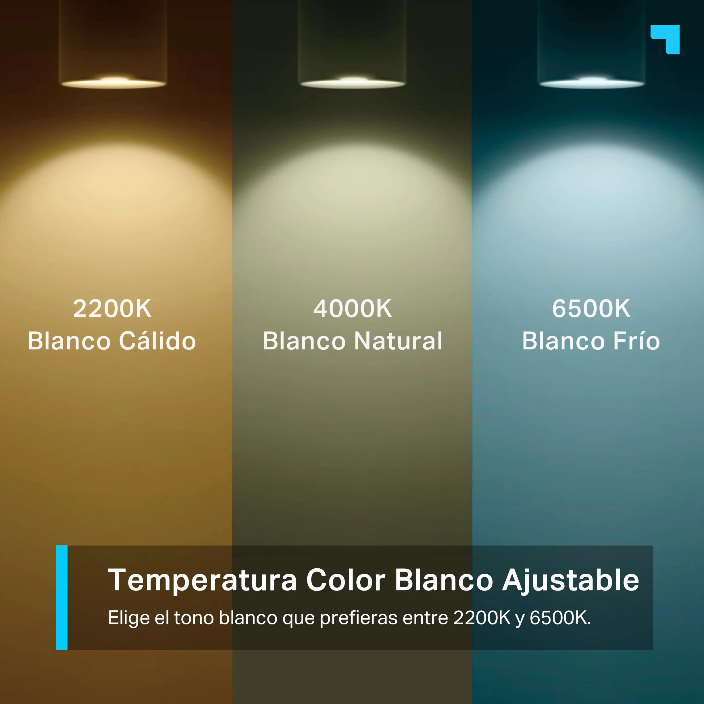 Tapo L630 GU10 Bombilla LED inteligente Wi-Fi RGBW multicolor 16 millones de colores compatible con Amazon Alexa 350 lúmenes 3.7W 2 unidades