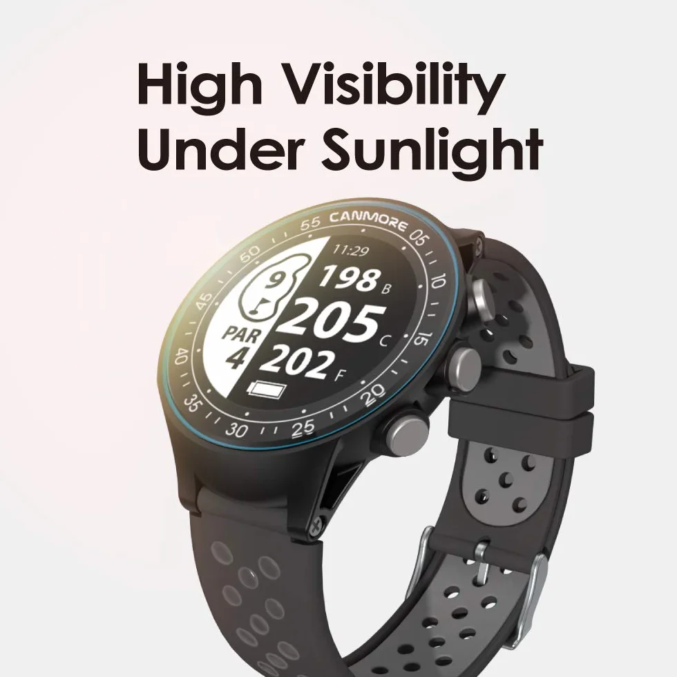 CANMORE TW411 Reloj GPS golf rastreador fitness 41000 cursos precargados chip IC azul