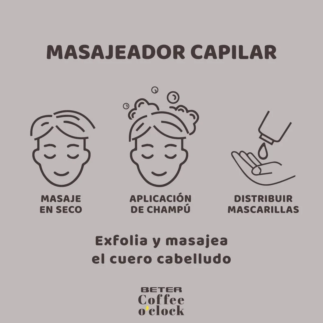 Beter Cepillo Masajeador para Cuero Cabelludo Scalp Massager Púas de Silicona
