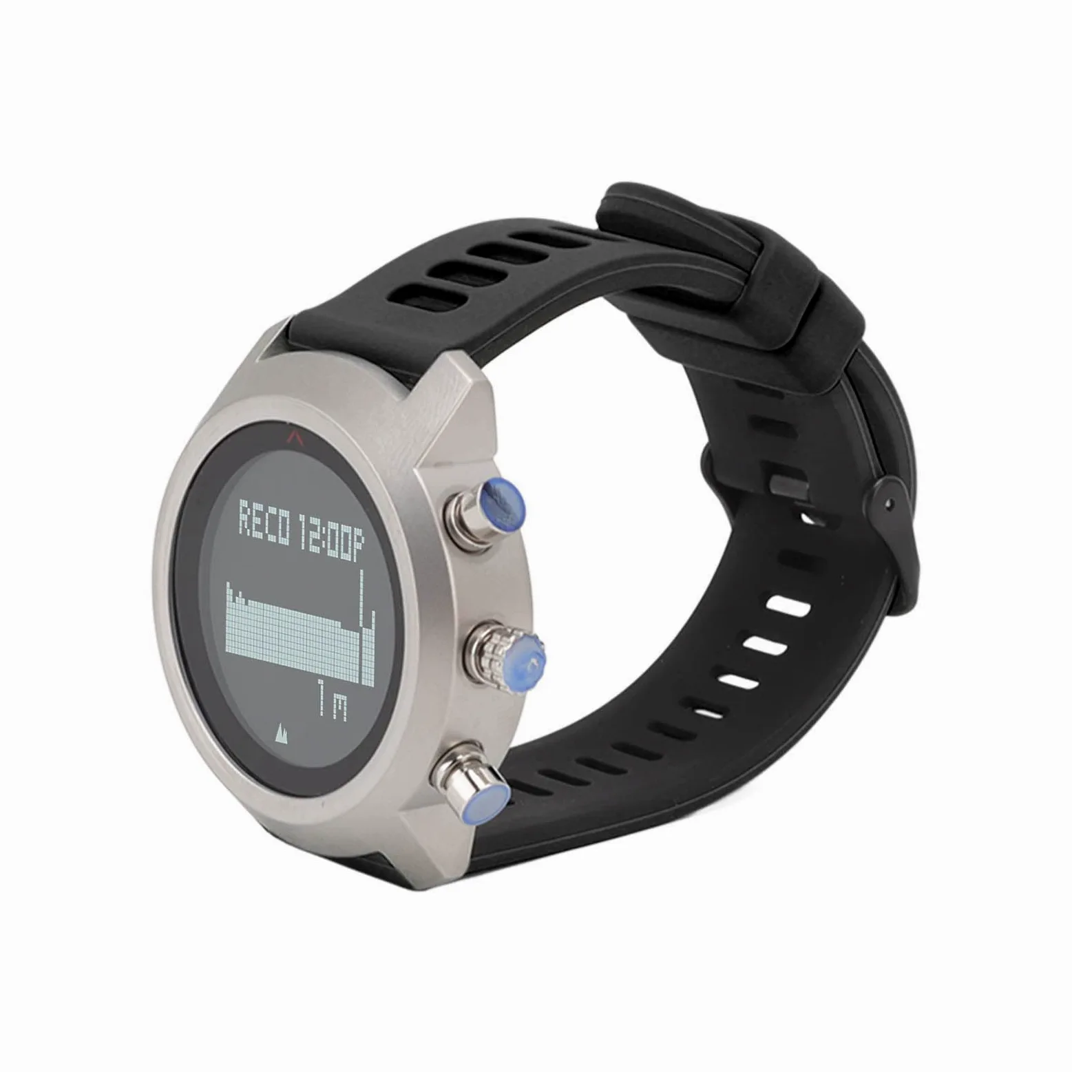 Reloj Deportivo Multifuncional Eléctrico Pantalla Táctil para Buceo Impermeable Actividades Al Aire Acero Inoxidable 1 Unidad (Negra)