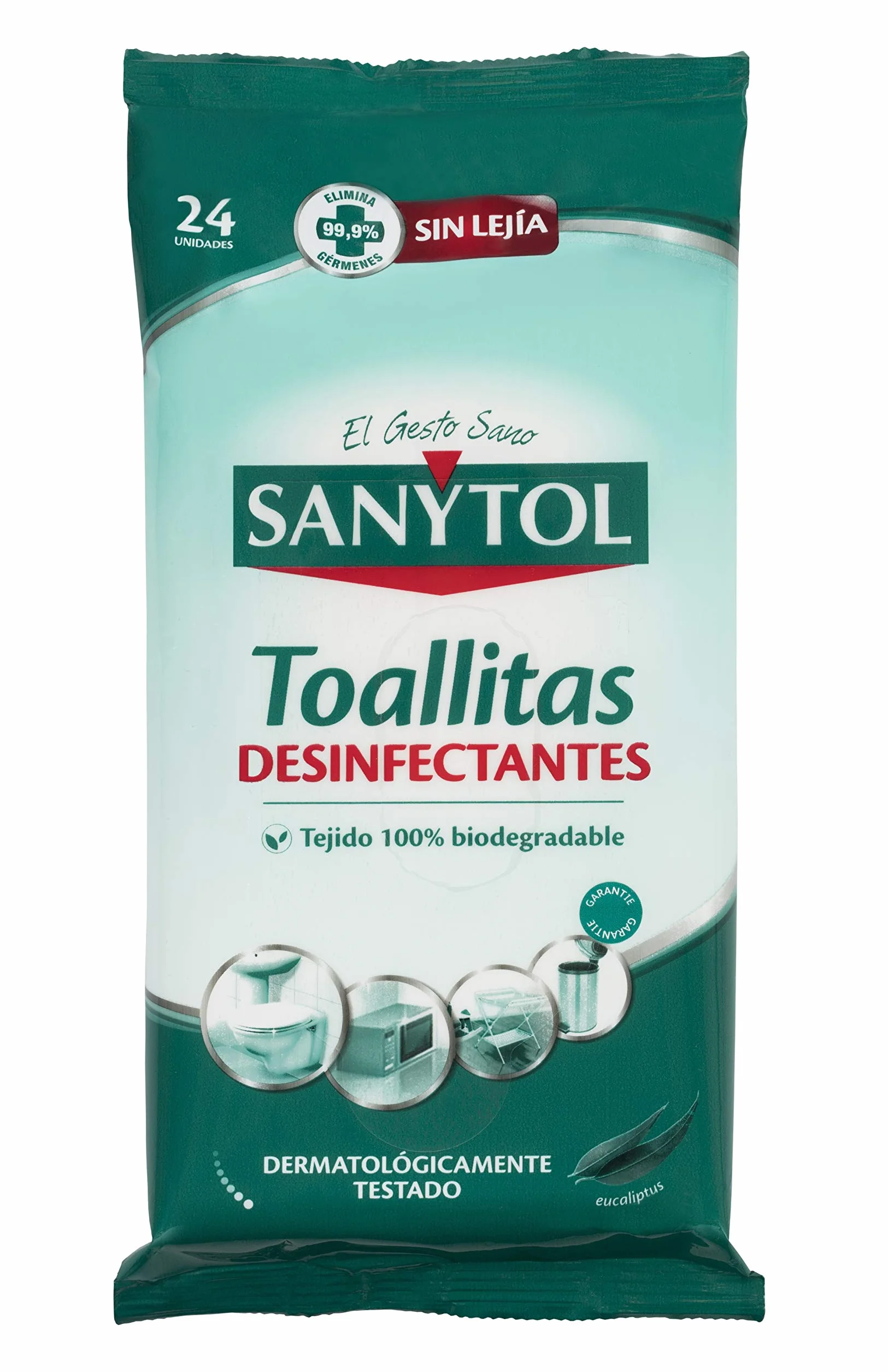 Sanytol Toallitas Desinfectantes Multiuso 3 x 24 Unidades