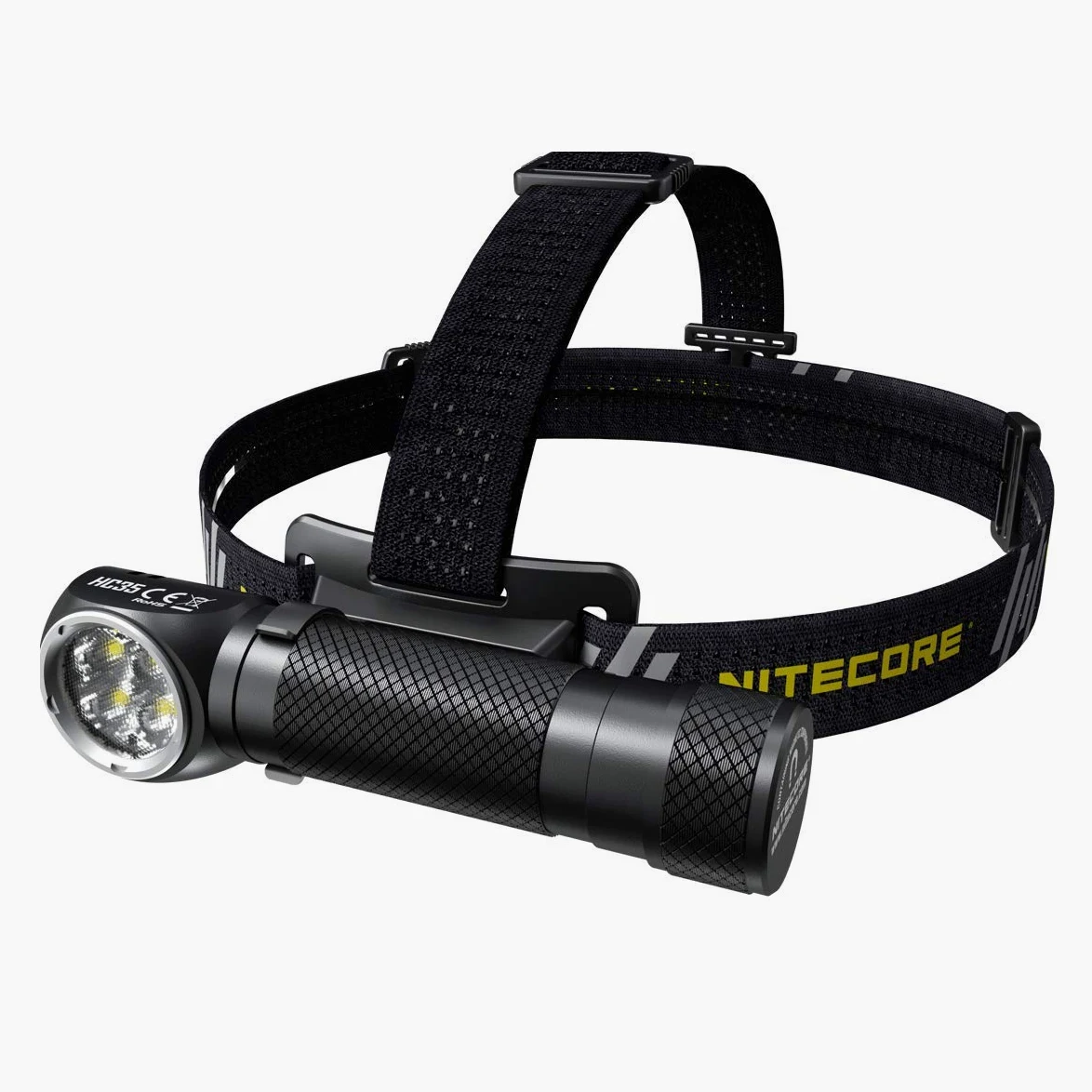 Nitecore HC35 - Linterna LED recargable - 2700 lúmenes - Incluye batería y cable de carga micro USB Eco-Sensa