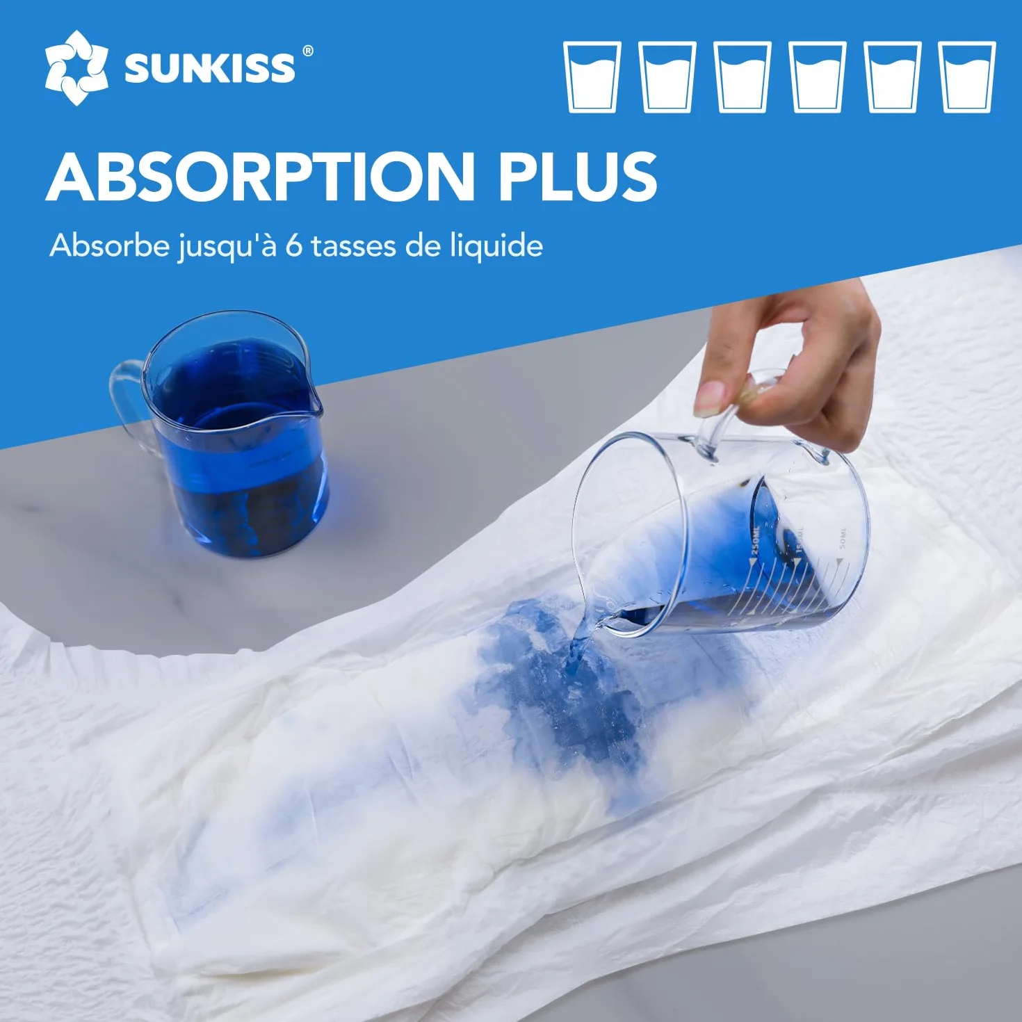 SUNKISS TrustPlus Pantalones Incontinencia Adultos Bragas Absorbentes Hombres Mujeres Talla L 16 Unidades