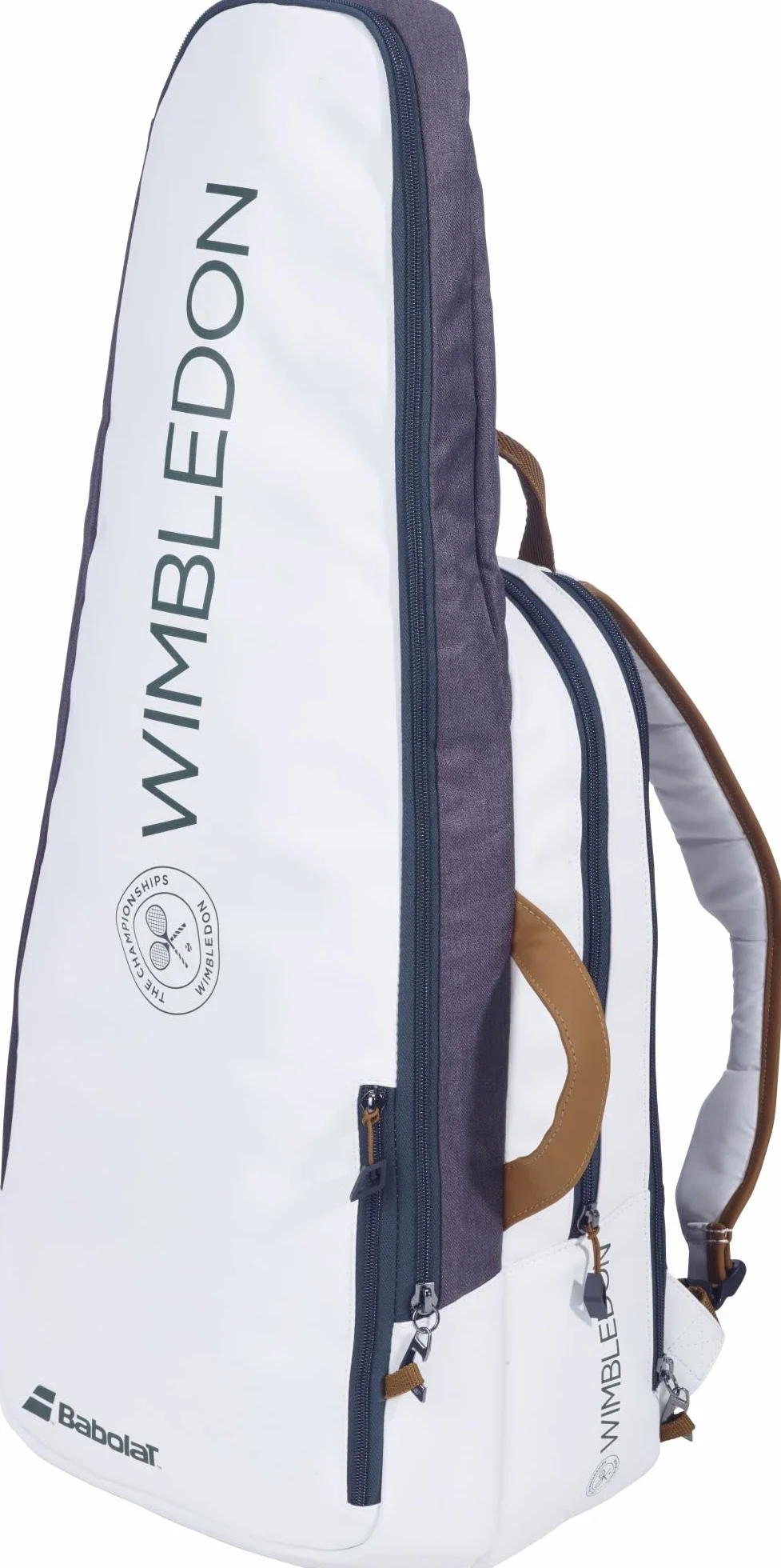 Babolat Pure Wimbledon - Mochila de Tenis, Blanco y Gris, Talla única, Potente