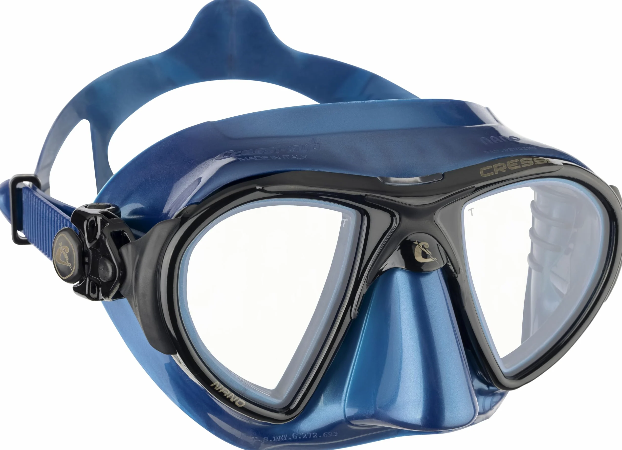 Cressi Nano Crystal, Black/Blue, Nery