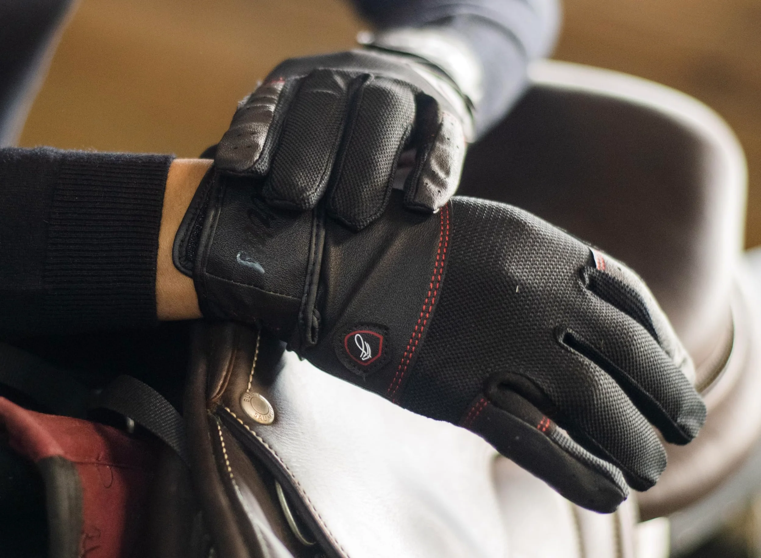 FARRIS Flexgrip - Guantes de equitación para mujeres y hombres, guantes ecuestres acolchados con malla transpirable y pulgares y dedos reforzados