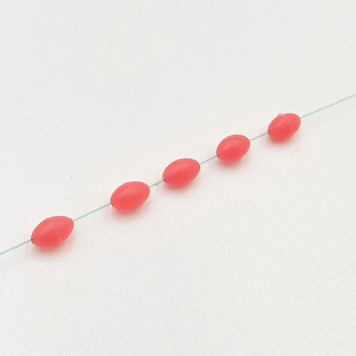 Jorzer Tope de Goma de Flotador Táquero de Pesca Silicona Pesca de Goma Bobber Tope de Frijoles Flotador Accesorios de la línea de Pescado para 2.5# -5.0# Línea 300pcs