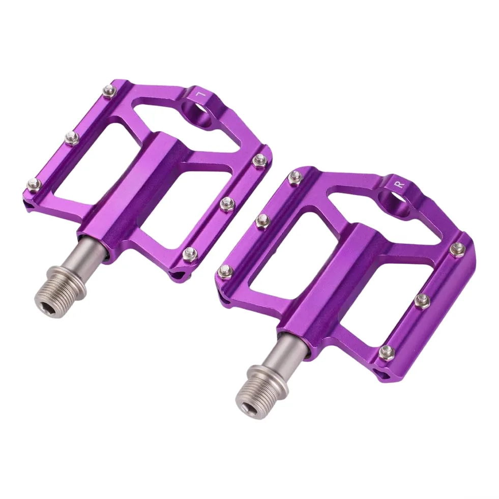 Pedales de bicicleta, aleación de aluminio de 3 rodamientos, diseño plegable antideslizante para bicicletas plegables de carretera de montaña