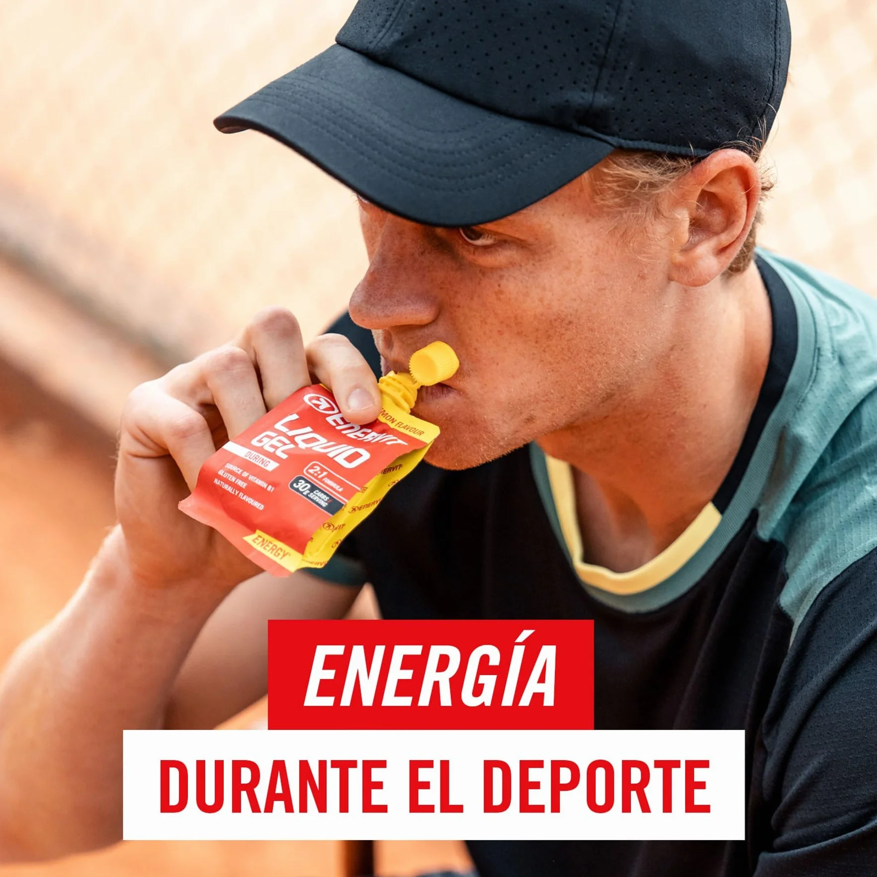 Enervit Gel Sabor a Cítricos con Cafeína 30g Carbohidratos 4x60ml