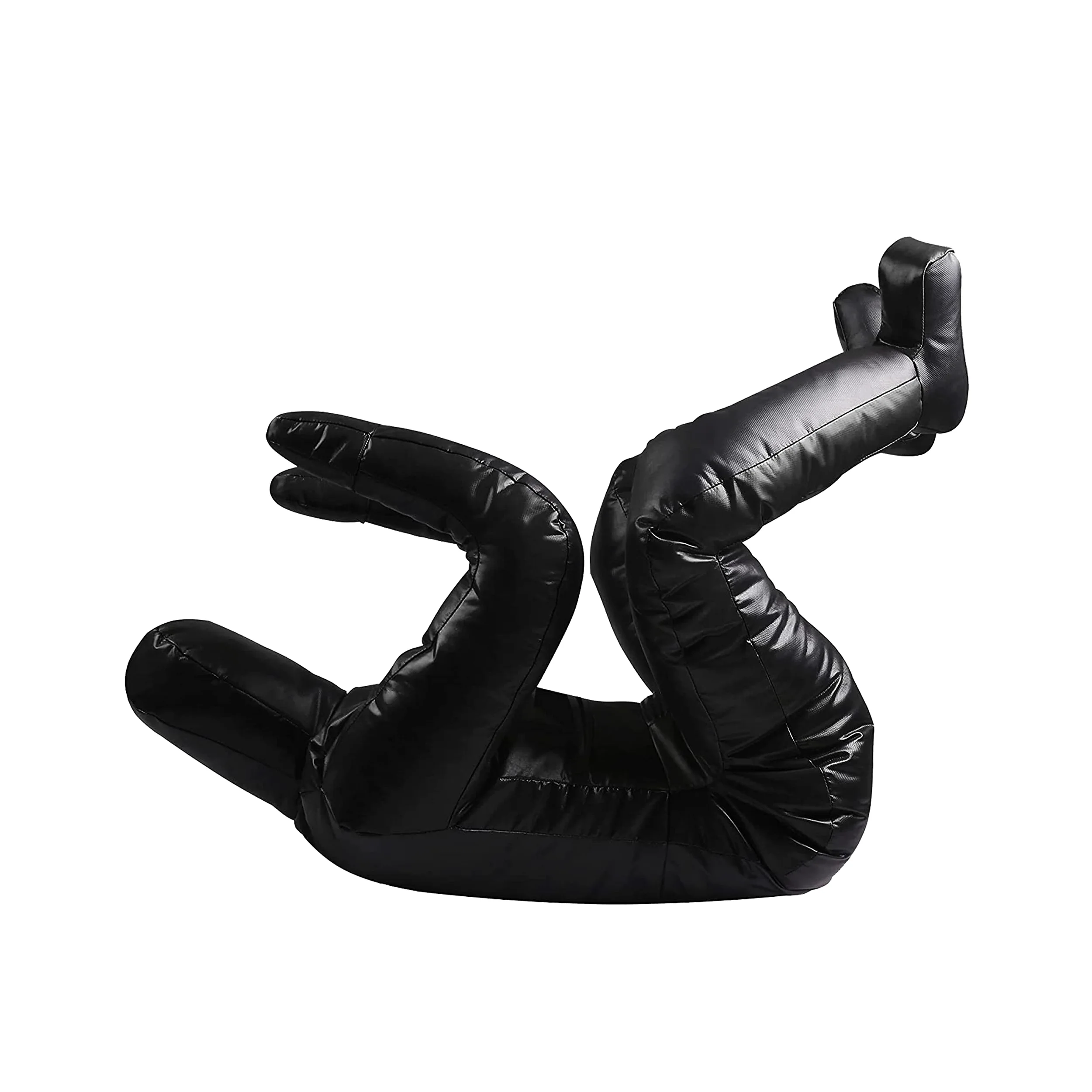 MMA - Maniquí de Agarre ROX Fit Judo Dummy BJJ Lucha Libre Maniquí Sentado Posición Brasileña JIU Jitsu Submission Auto Defensa Entrenamiento Elegir Maniquí 170 cm Sin Relleno (Negro Completo)