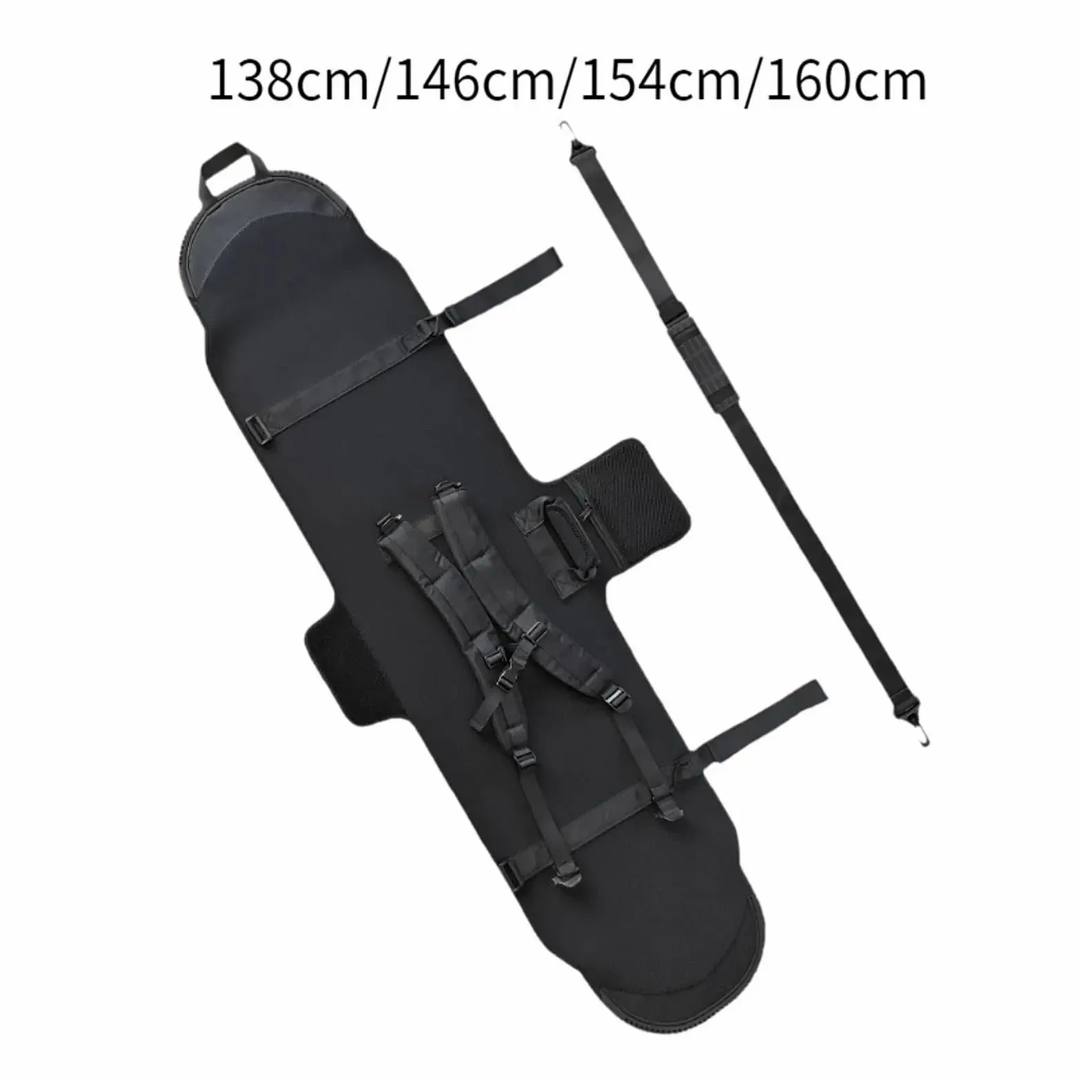 esquí Bolsa bolsa para botas de esquí Funda para Snowboard, funda para tabla de nieve, envoltura de transporte para equipaje, protección para Snowboard, estuche de almacenamiento para esquí(Length 138