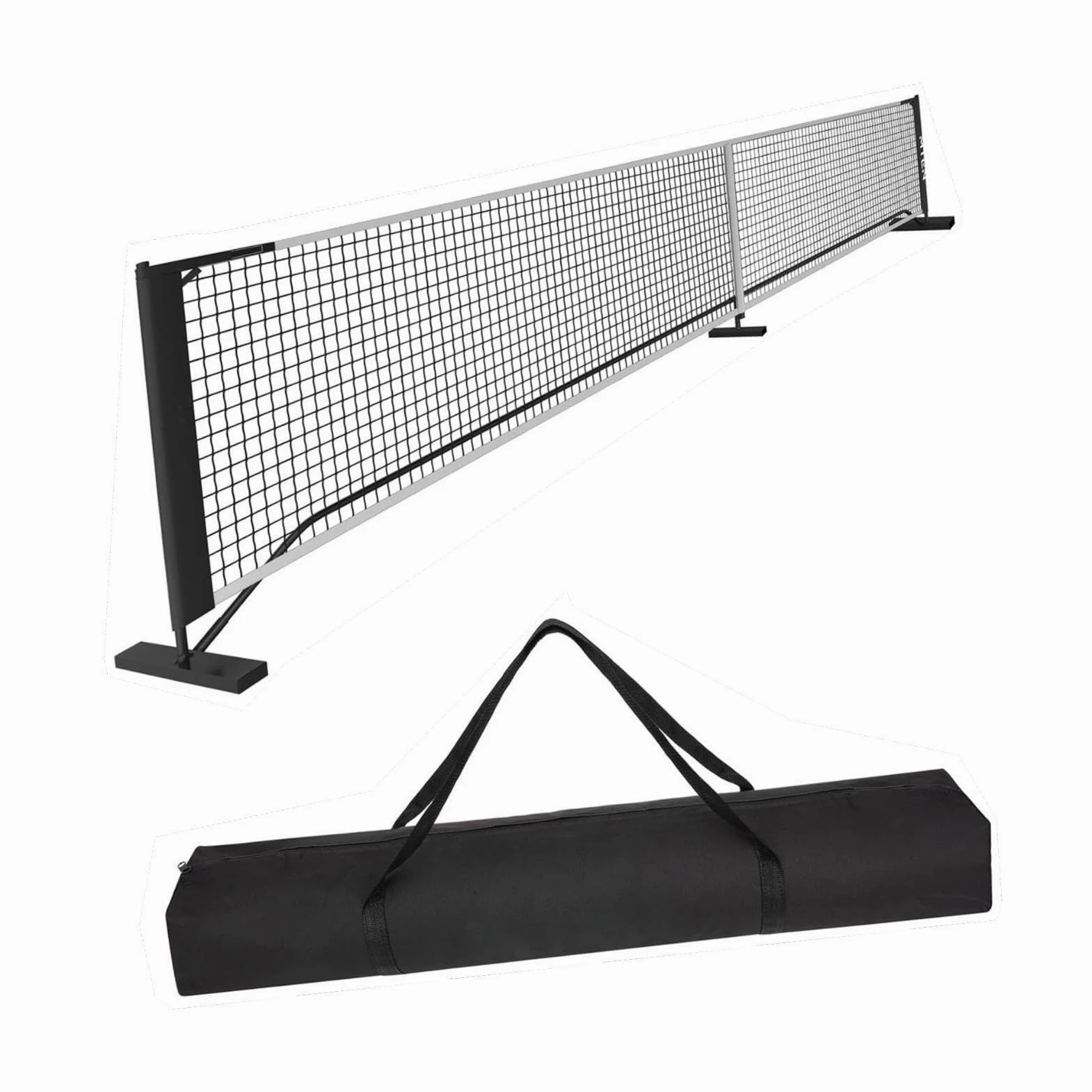 Red de Pickleball diseñada para un fácil Montaje para Parques públicos y Actividades en el Patio Trasero. Juegos grupales en Fiestas. para Sistema