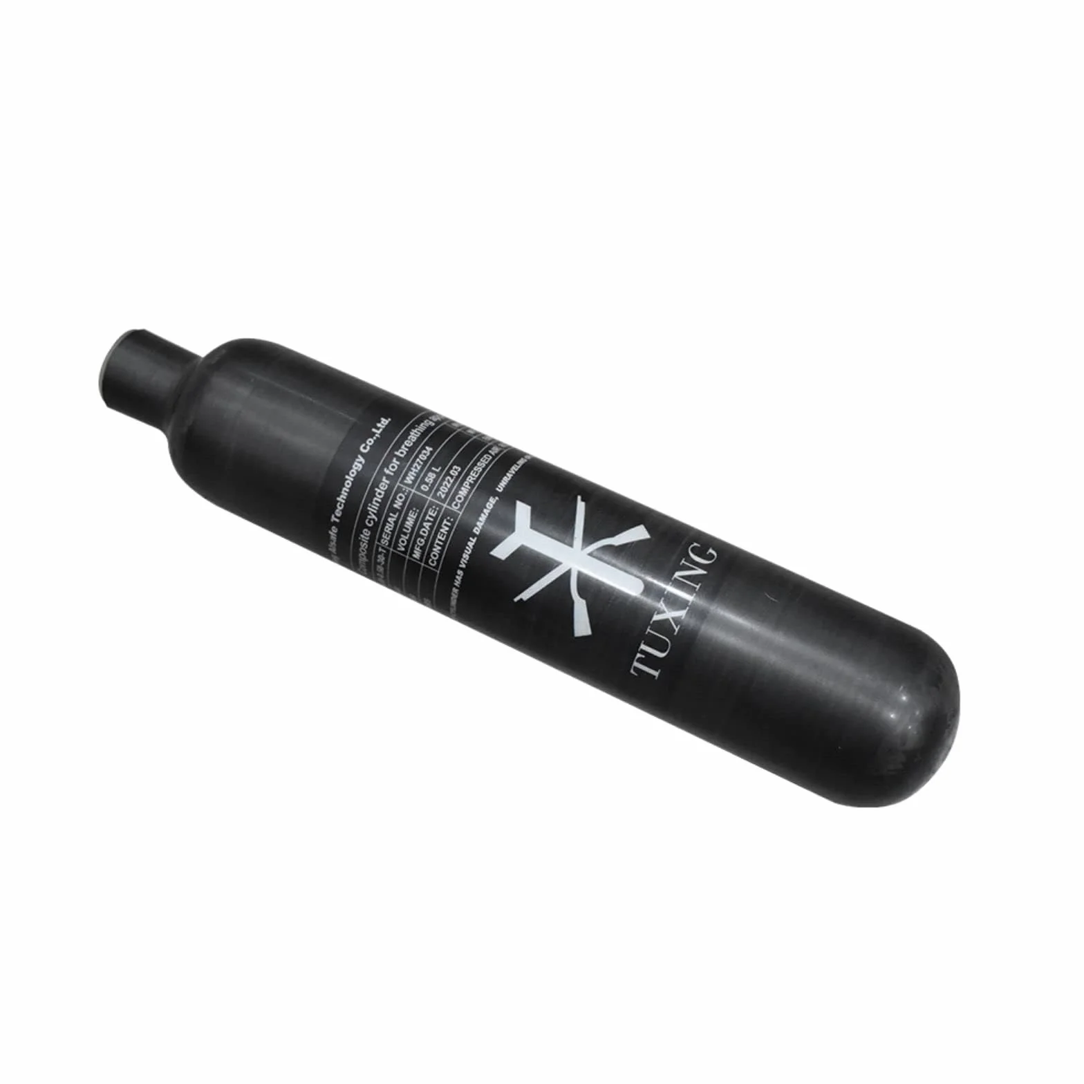 Cilindro de Gas de Fibra de Carbono de 30Mpa, 4500Psi, 0,58 L, 580cc, Tanque de Paintball HPA, Caza para PCP, Pistola de Rifle de Aire, Rosca de Cilindro M18 * 1,5
