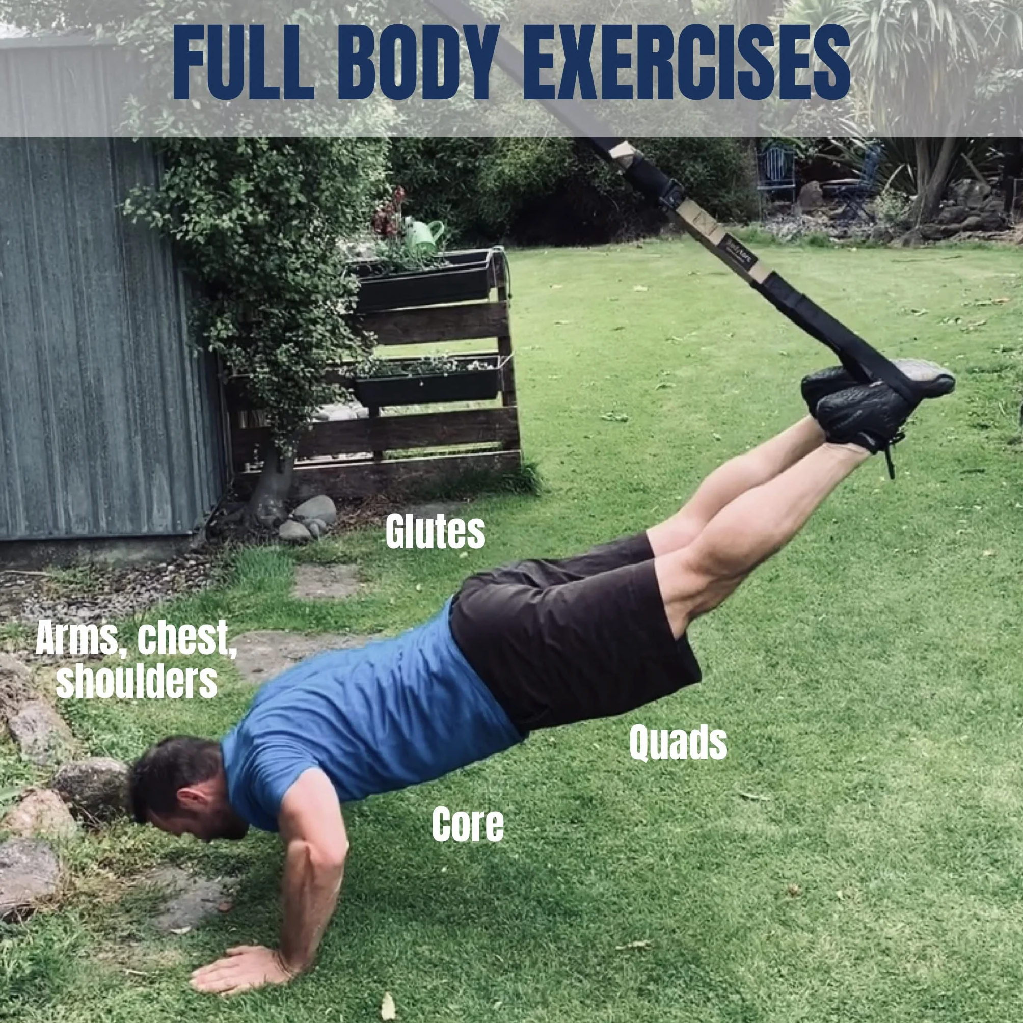 Entrenador de suspensión, correas de entrenamiento de peso corporal para entrenamientos de cuerpo completo en casa, incluye anclaje de puerta, brazos de extensión y correas avanzadas para los