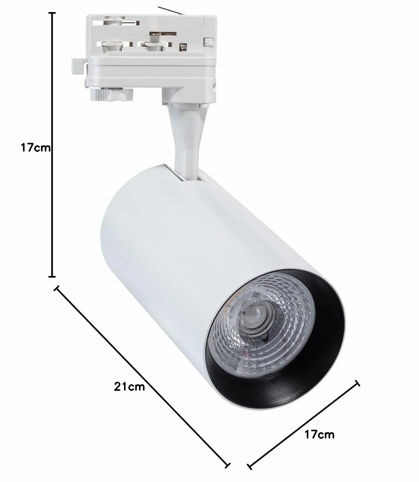 LEDKIA LIGHTING Foco Carril LED Trifásico 30W Blanco Neutro 4000K