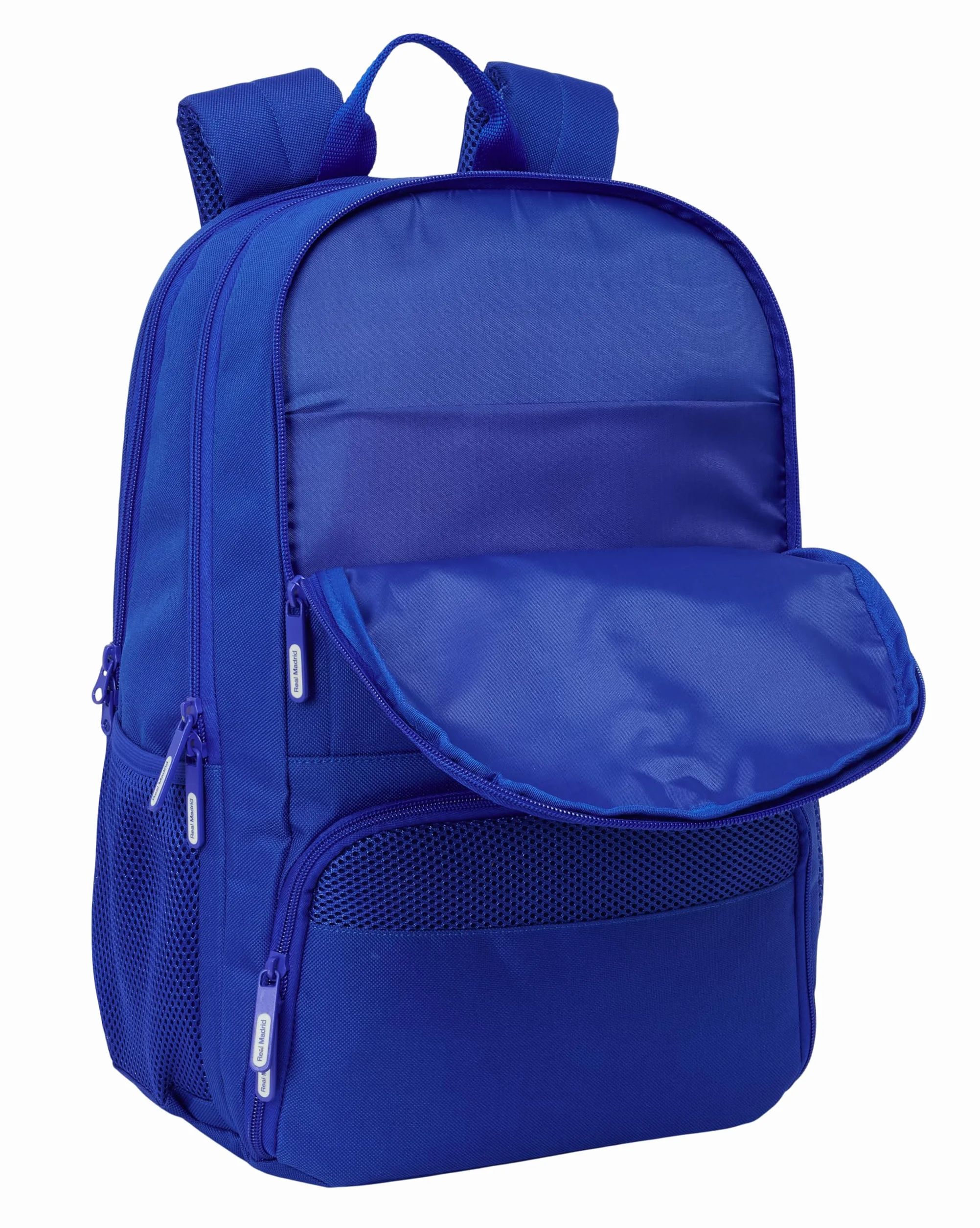 REAL MADRID - Mochila para Pádel, Mochila de Deporte, Ideal para Diferentes Edades, Cómoda y Versátil, Calidad y Resistencia, 30x17x42 cm