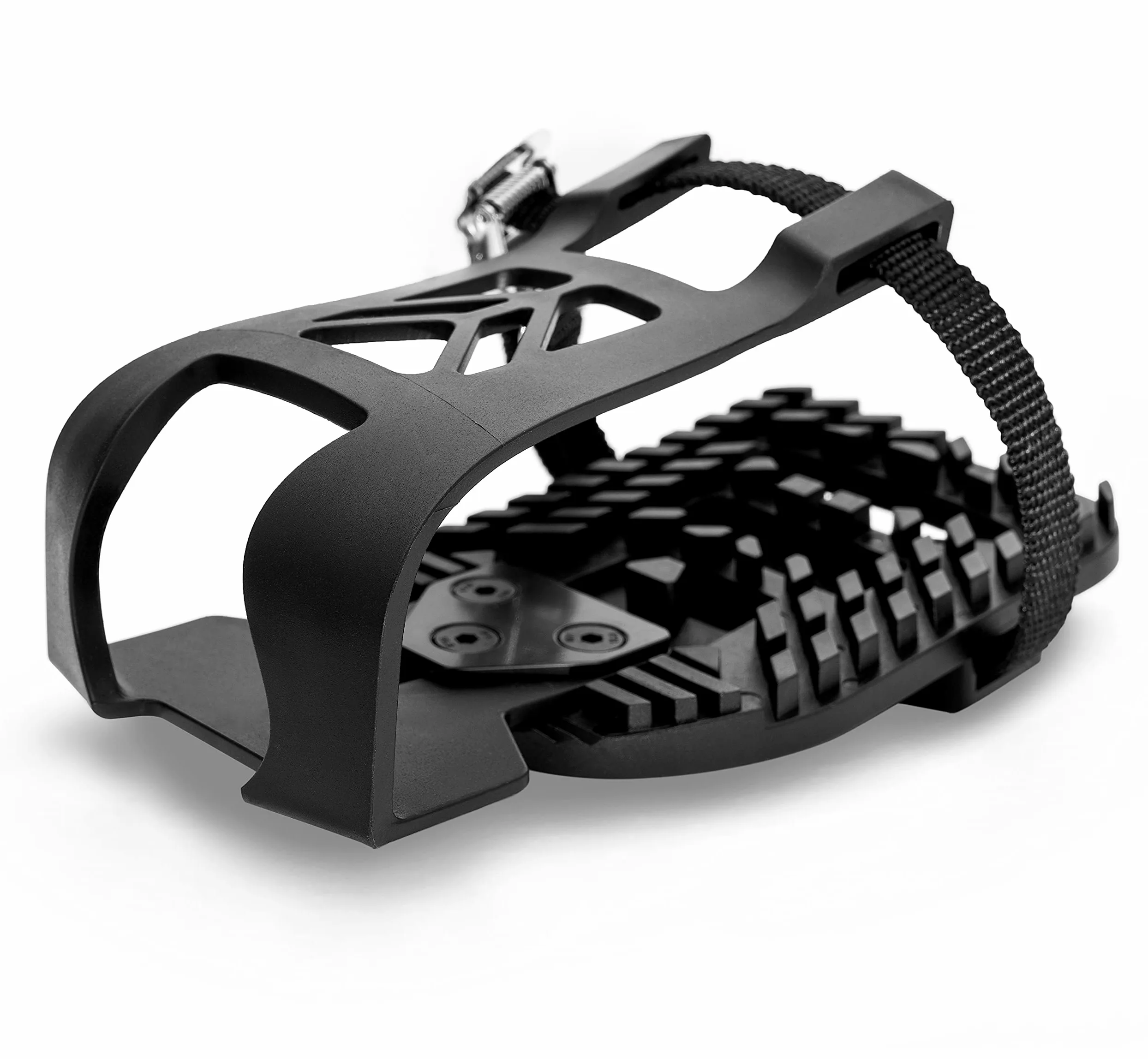 Peloton Bike & Peloton Bike+ Pedales Compatibles con Adaptadores de Jaula de Dedo – Convierte Look Delta Pedales en Bicicleta estática de Interior a Jaulas de Dedos y Correas – Viaja con