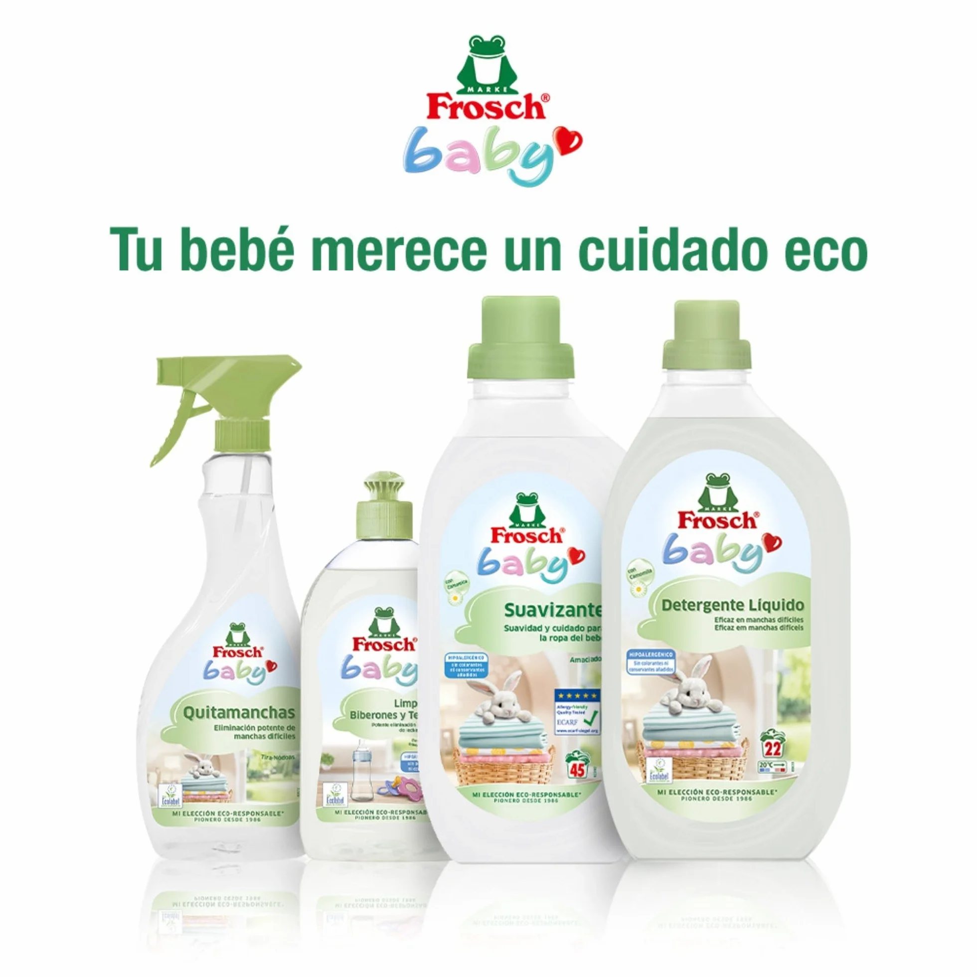 Frosch Baby Detergente Líquido Lavadora Ropa Bebé 1.5 L Hipoalergénico Ecológico