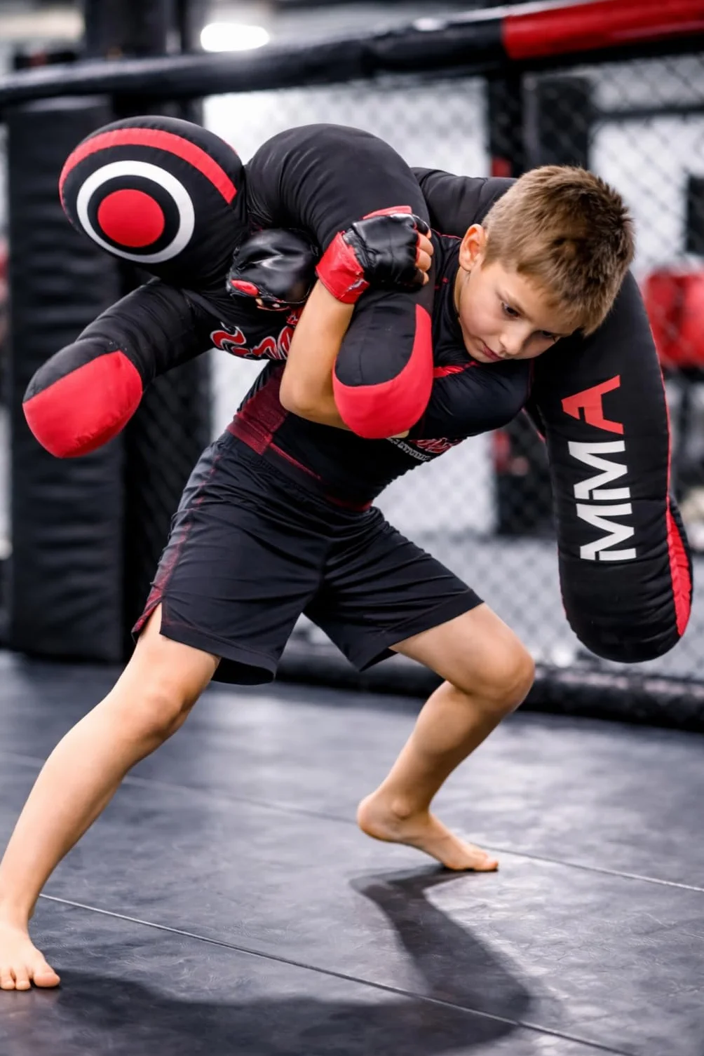 FNine Sports MMA Grappling Dummy, para Judo, Lucha, Jiu Jitsu brasileño, Presentación y Lanzamiento de bolsa de lona sin llenar