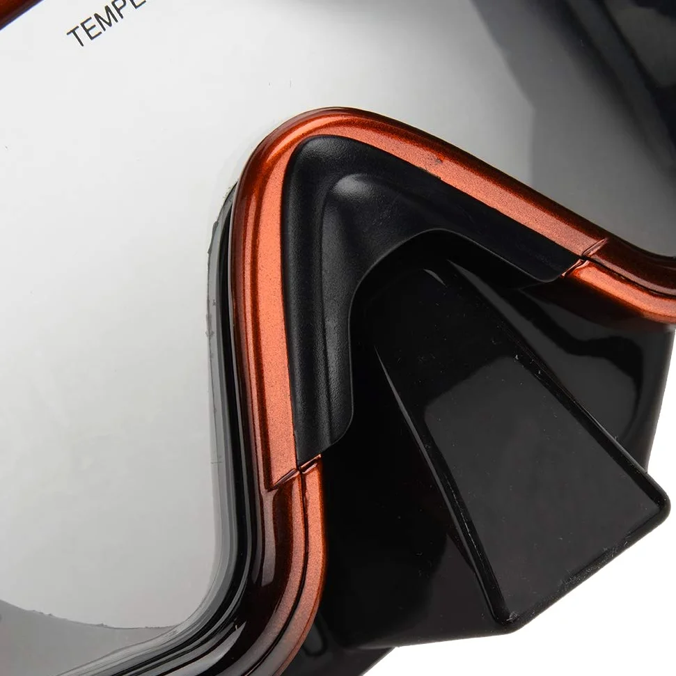 Sorandy Gafas de Buceo Máscara de Snorkel para Adultos Juego de Snorkel Portátil Liviano para Natación Submarina Negro