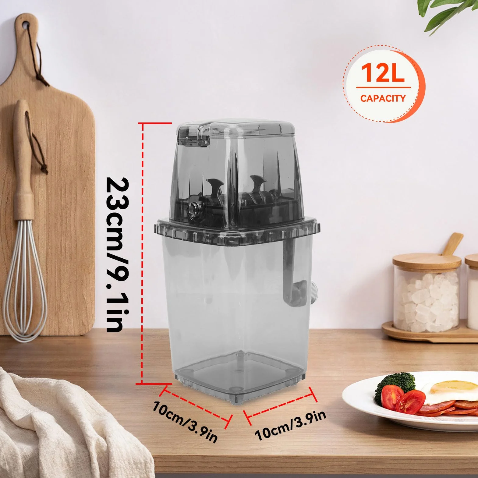 Trituradora De Hielo Manual, Manivela Boilie Manual Trituradora De Hielo Barra De Cocina Licuadoras De Hielo Cebo De Pesca Trituradora De Señuelos Equipo De Pesca Para Triturar Cebo De Pesca