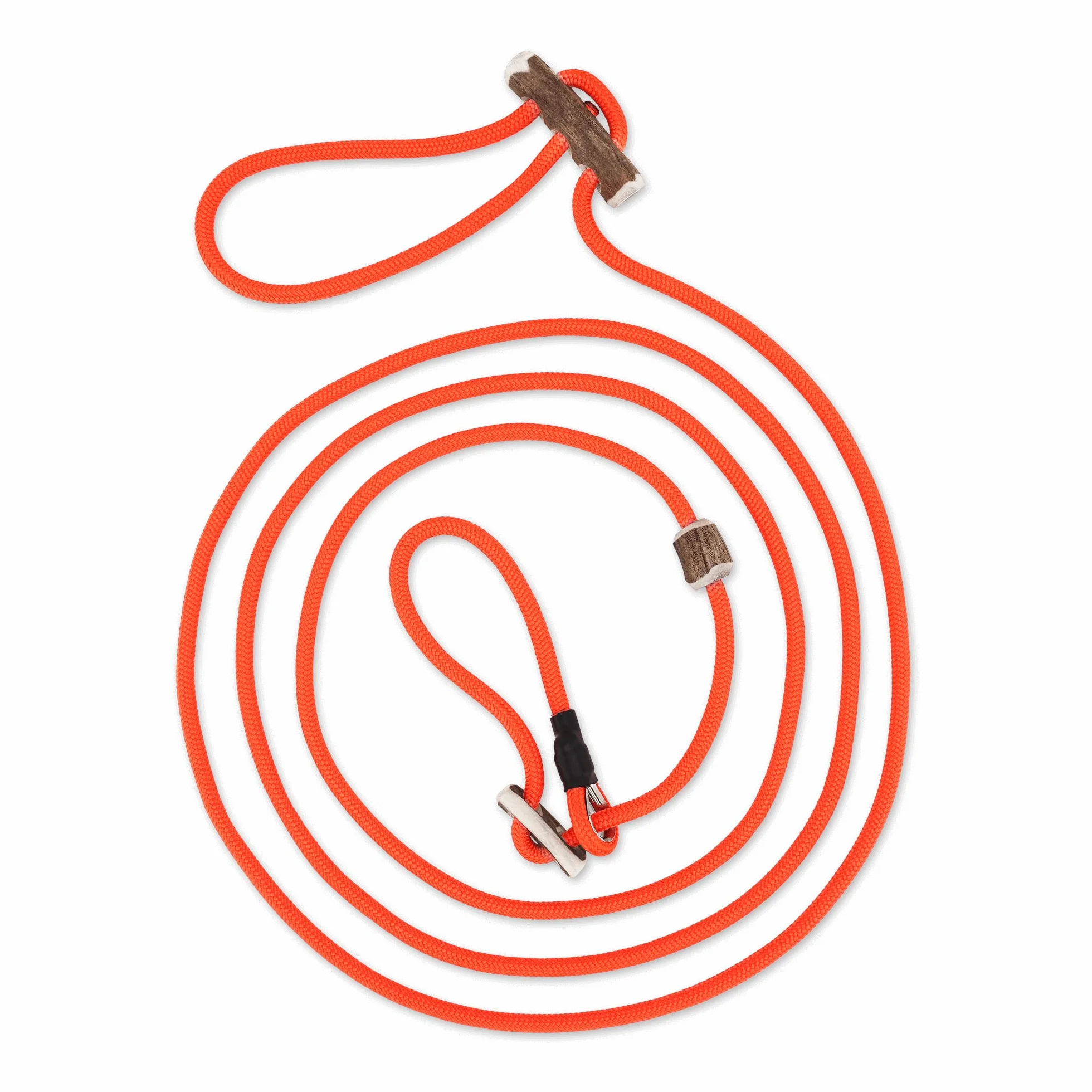 Capazo de Moxon Durham | Ideal también como correa de caza | regulable sin niveles | Silencioso y con tope de tracción (naranja)