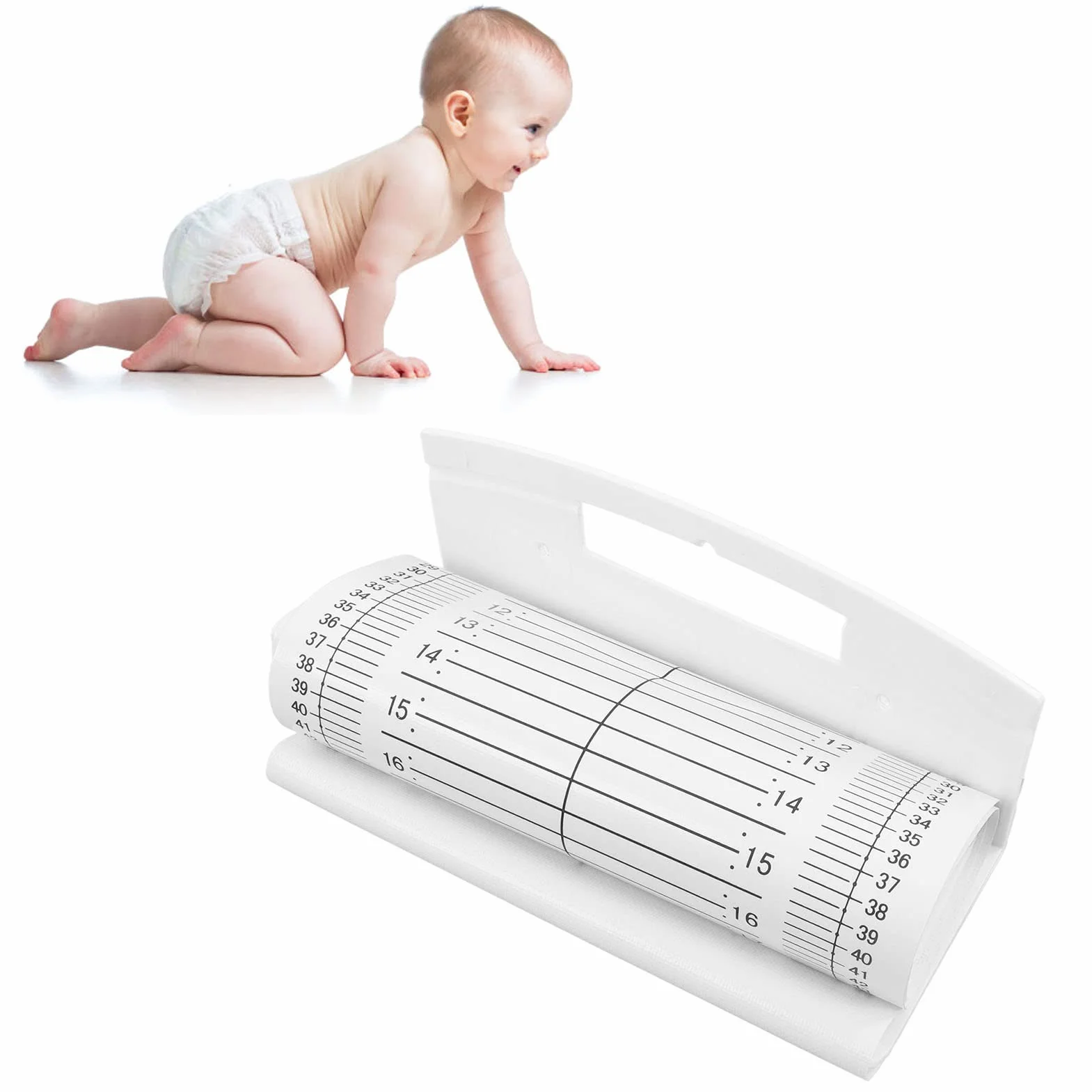 Regla de Crecimiento para bebés, Medida de Altura de plástico, Infantómetro doméstico