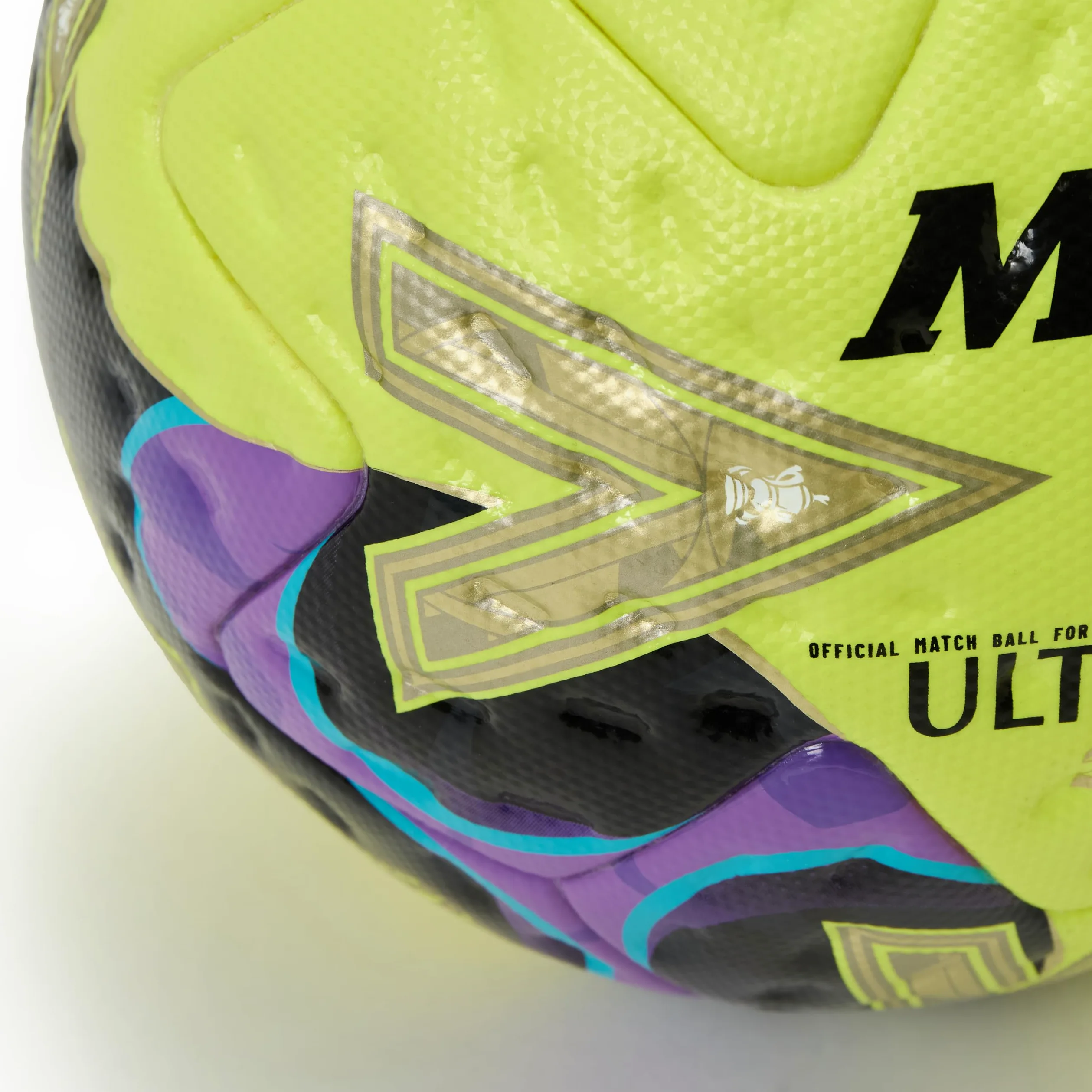 Mitre WFA Cup Winn R Ultimax Pro2526 Fútbol para Unisex Adulto, Verde/Gold/Púrpura, 5