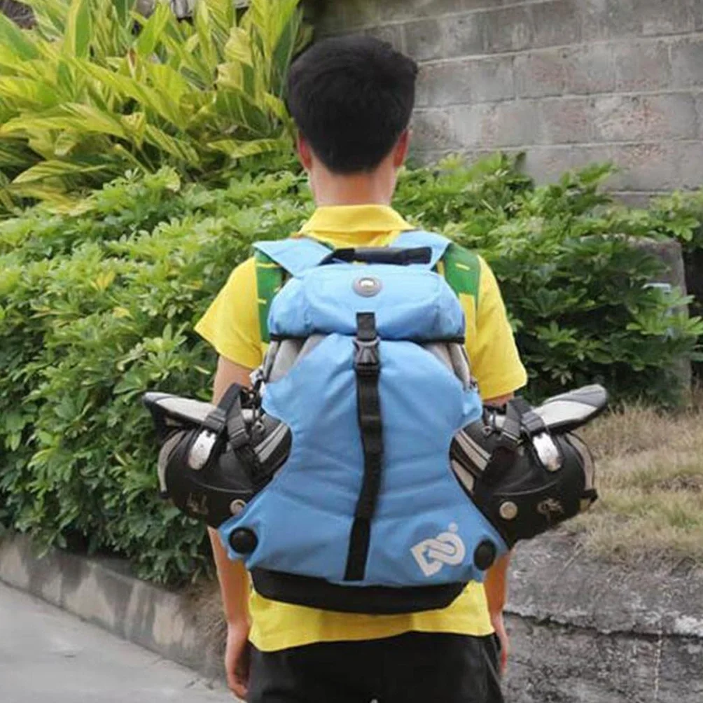 SM SunniMix Mochila De Patines De Hielo/En Línea/con Ruedas - Bolsas De Patinaje Grandes para Llevar Patines De Hielo, Patines De Ruedas, Artículos Deportivos