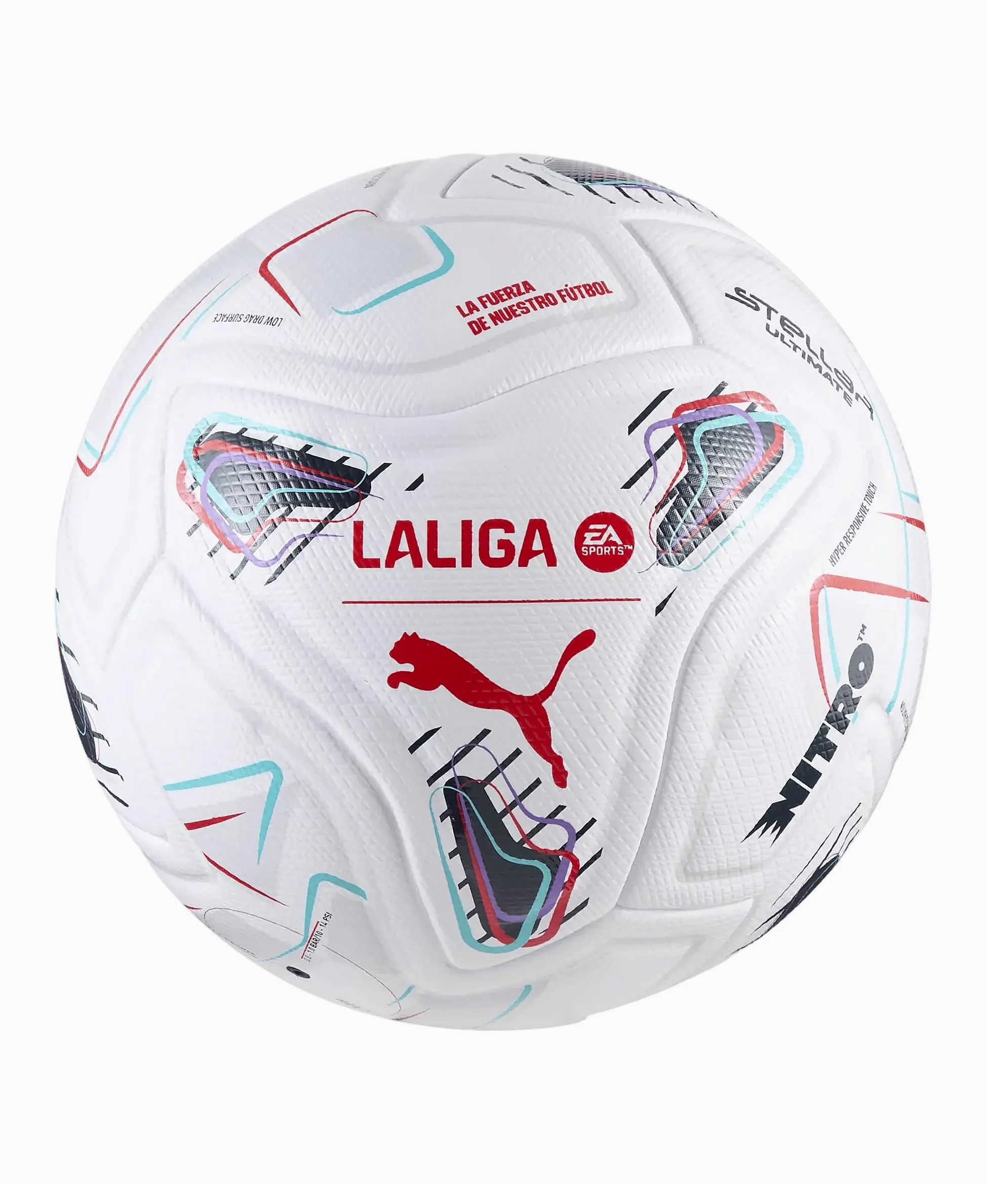 PUMA STELLAR Nitro Ultimate LaLiga Pro Pelota Blanco Blanco, 5 Unisex