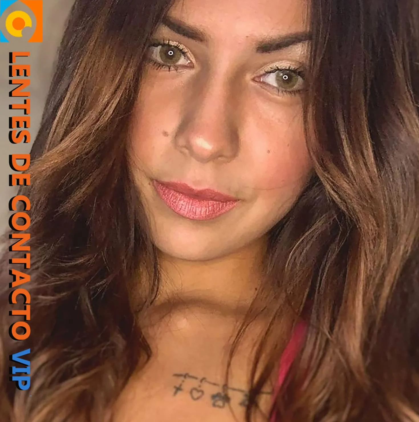 Lentillas de Contacto Color Verde con Marrón Duración 1 Año VIP Kit Accesorios (2 Piezas)