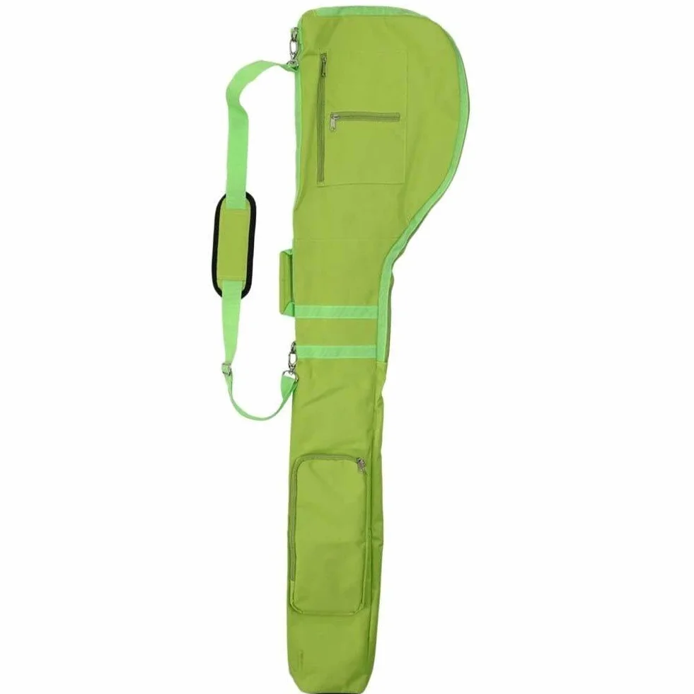 Hrippy Bolso De Transporte De Golf Bolso De Club De Golf Plegable Bolso De Viaje De Golf con Cremallera con Bolsas De Golf Nylon Bolso De Entrenamiento De Golf Ajustable