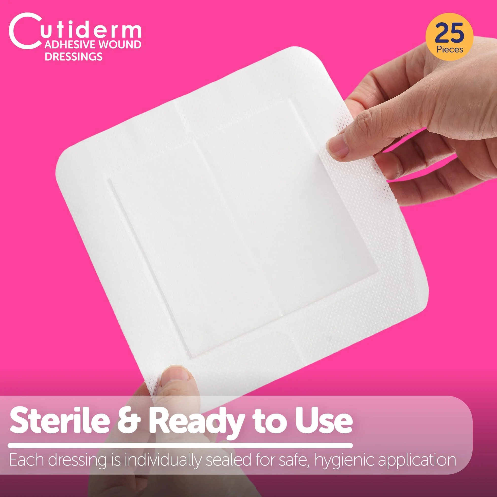 Cutiderm Apósito adhesivo estéril 15cm x 15cm caja 25
