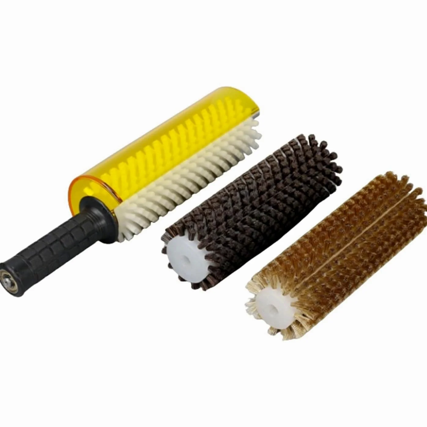 Kit de cepillo de esquí Roto de 300 mm, eje de cepillo giratorio, cepillos de crin de caballo de latón de nailon, cubierta desmontable, para encerar, mango de cepillo de esquí para taladro eléctrico