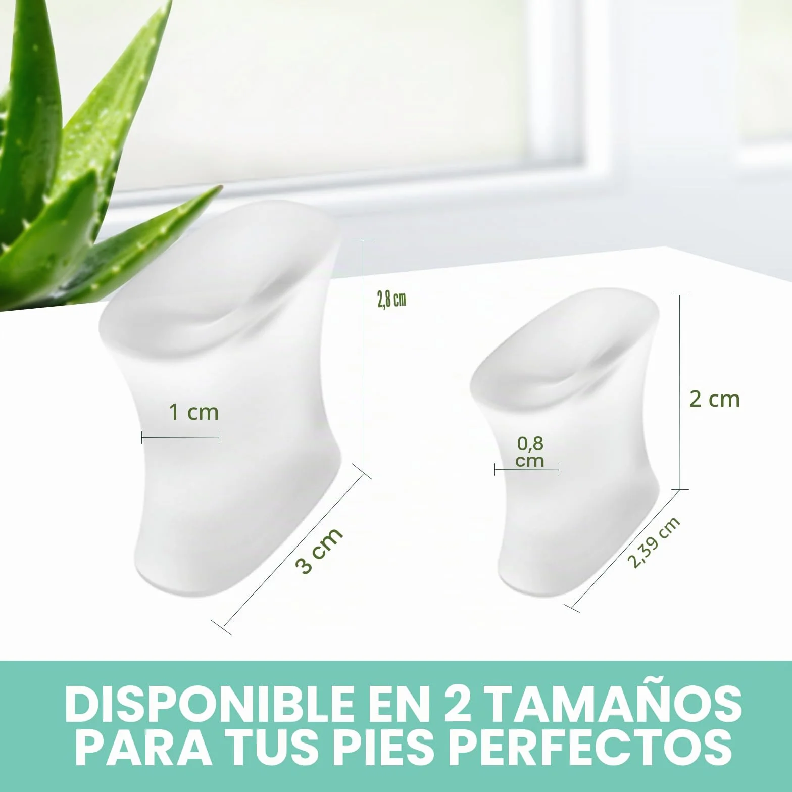 Welnove Gel Separador de Dedos de los Pies Mejorado - Paquete de 8 Separadores de Silicona con Aloe Vera para Enderezar Dedos Superpuestos, Callos