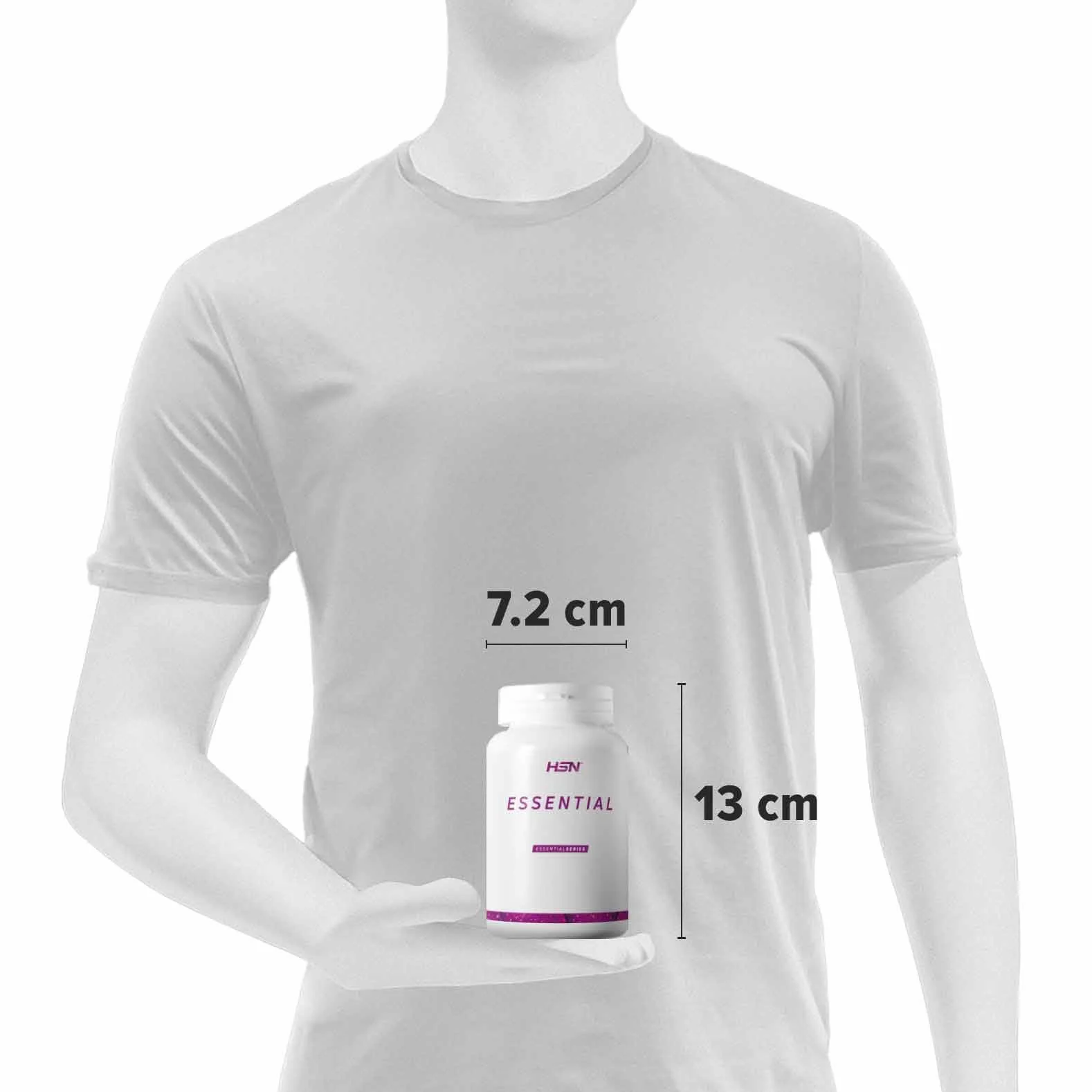 HSN Creatina 100% CREAPURE® Cápsulas 120 Unidades 40 Servicios Monohidrato de Creatina Micronizada Vegano Sin Gluten