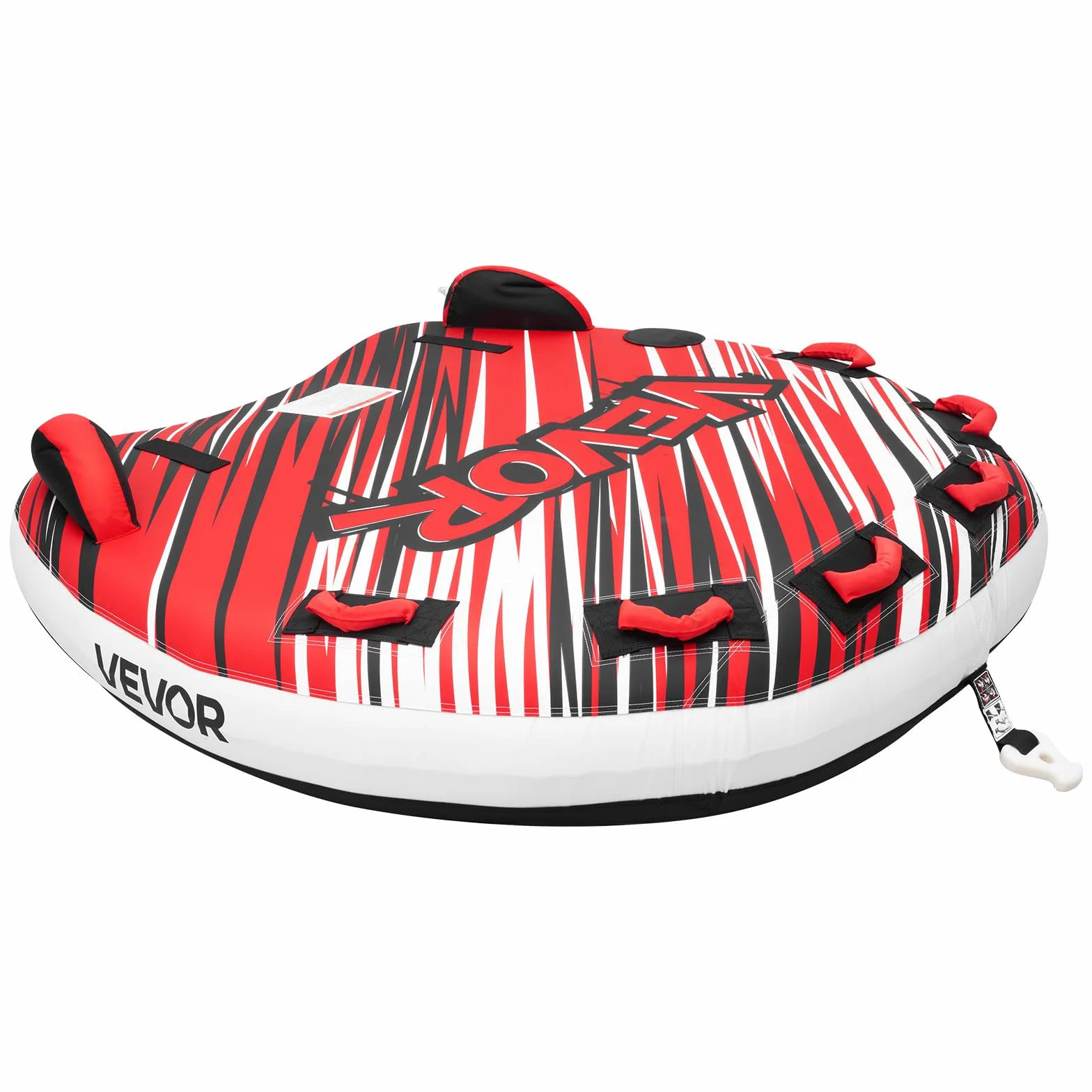 VEVOR Flotador de Arrastre Inflable 3 Personas 165x162 cm 231 kg Rojo