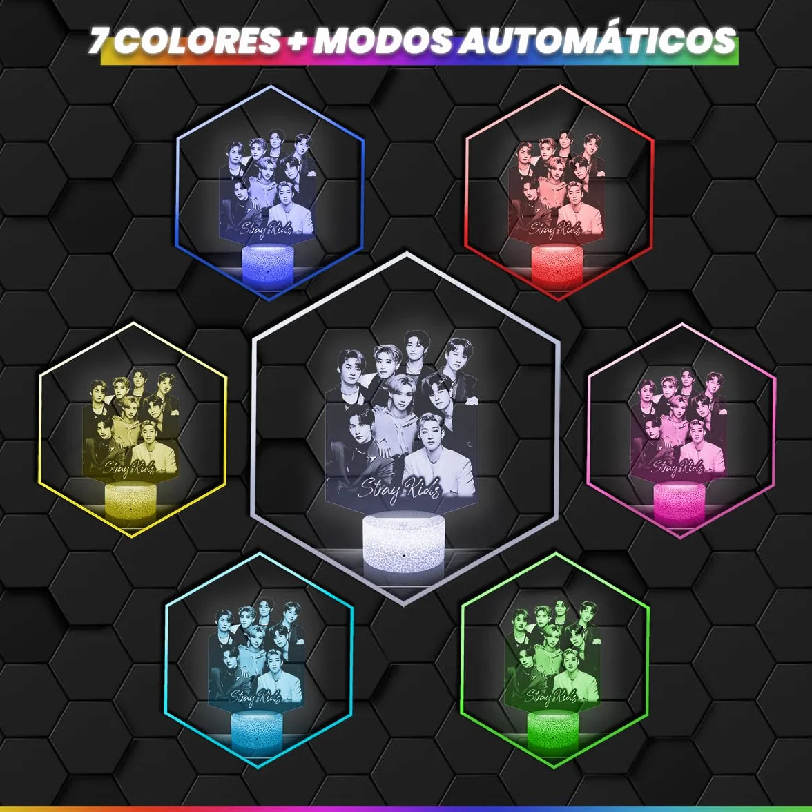 Lámpara 3D Stray K Decoración Cuarto Luz Nocturna Regalo Navidad