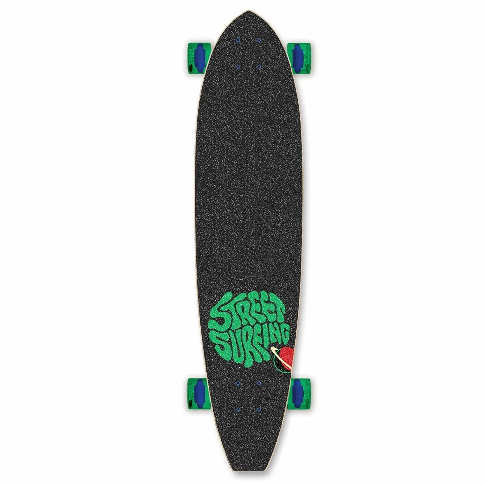 Streetsurfing Longboard Cut Kicktail 36" Czarne