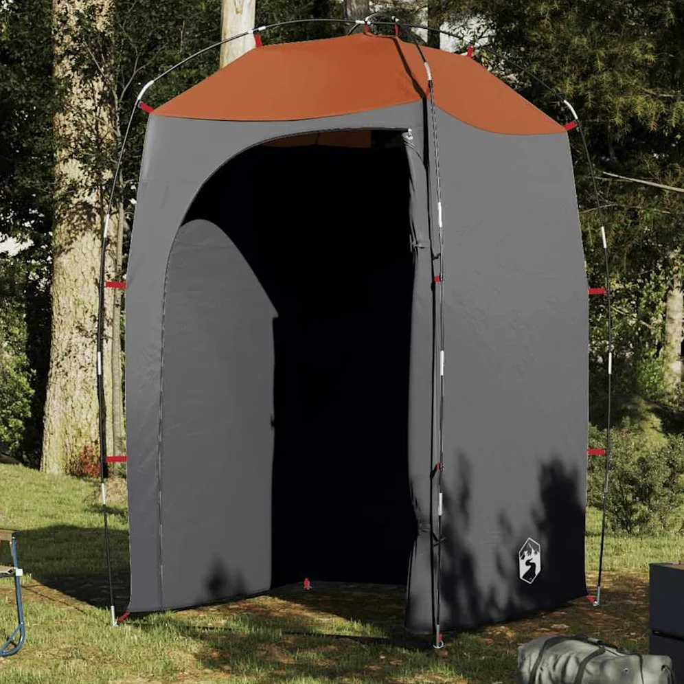 Tienda de ducha verde impermeable de poliéster 185T con revestimiento de poliuretano, 140 x 140 x tienda de campaña con cremallera, entrada y ventana, ligera y portátil, tienda multifunción para