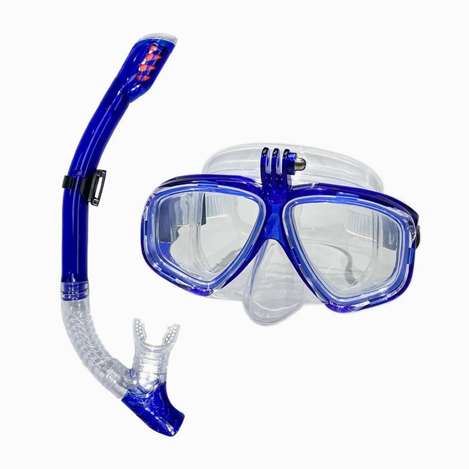 Máscara de Snorkel Buceo Máscara de Buceo subacuática Las Gafas de Buceo Son adecuadas para la cámara Deportiva pequeña GoPro Buceo Completamente seco