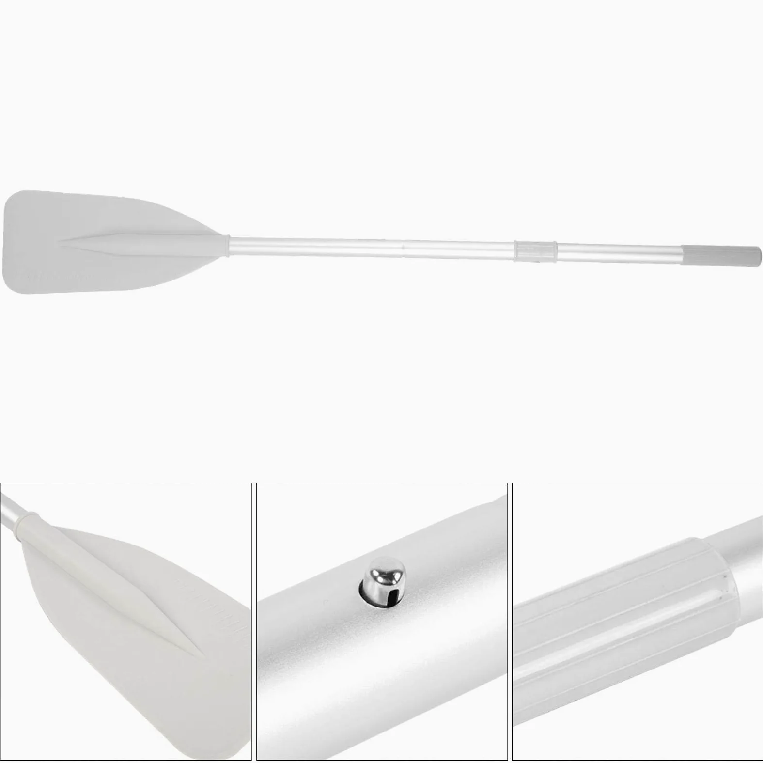 Alomejor 2 Unids Kayak Paddle Remo Desmontable Canoa Canoa Herramienta de Paleta Paletas de Aluminio Bote Inflable Canoa Dinghy