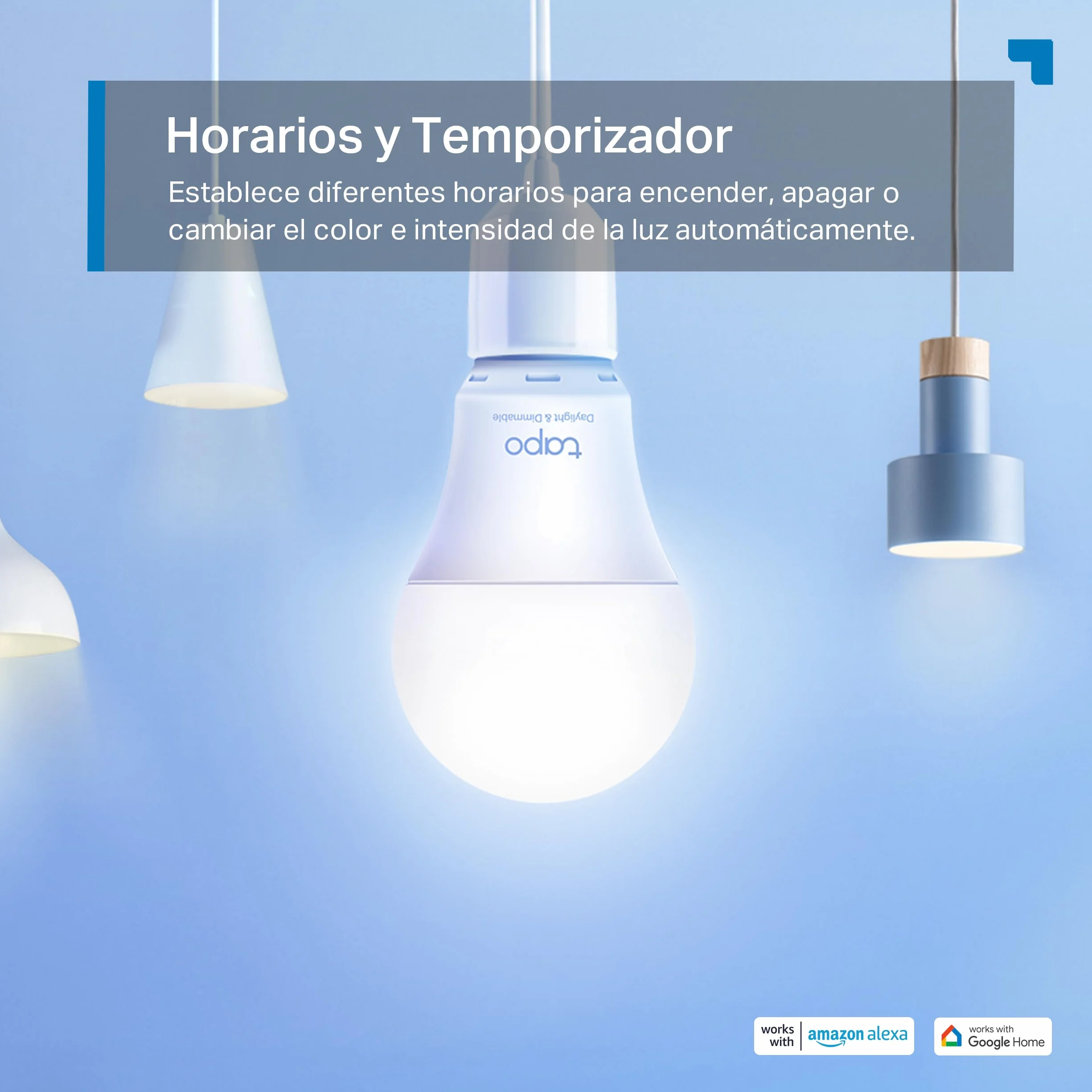 Tapo TP-Link L520E Bombilla LED Inteligente WiFi E27 8.7W 806lm Blanco Neutro 4000K Regulable Compatible Alexa