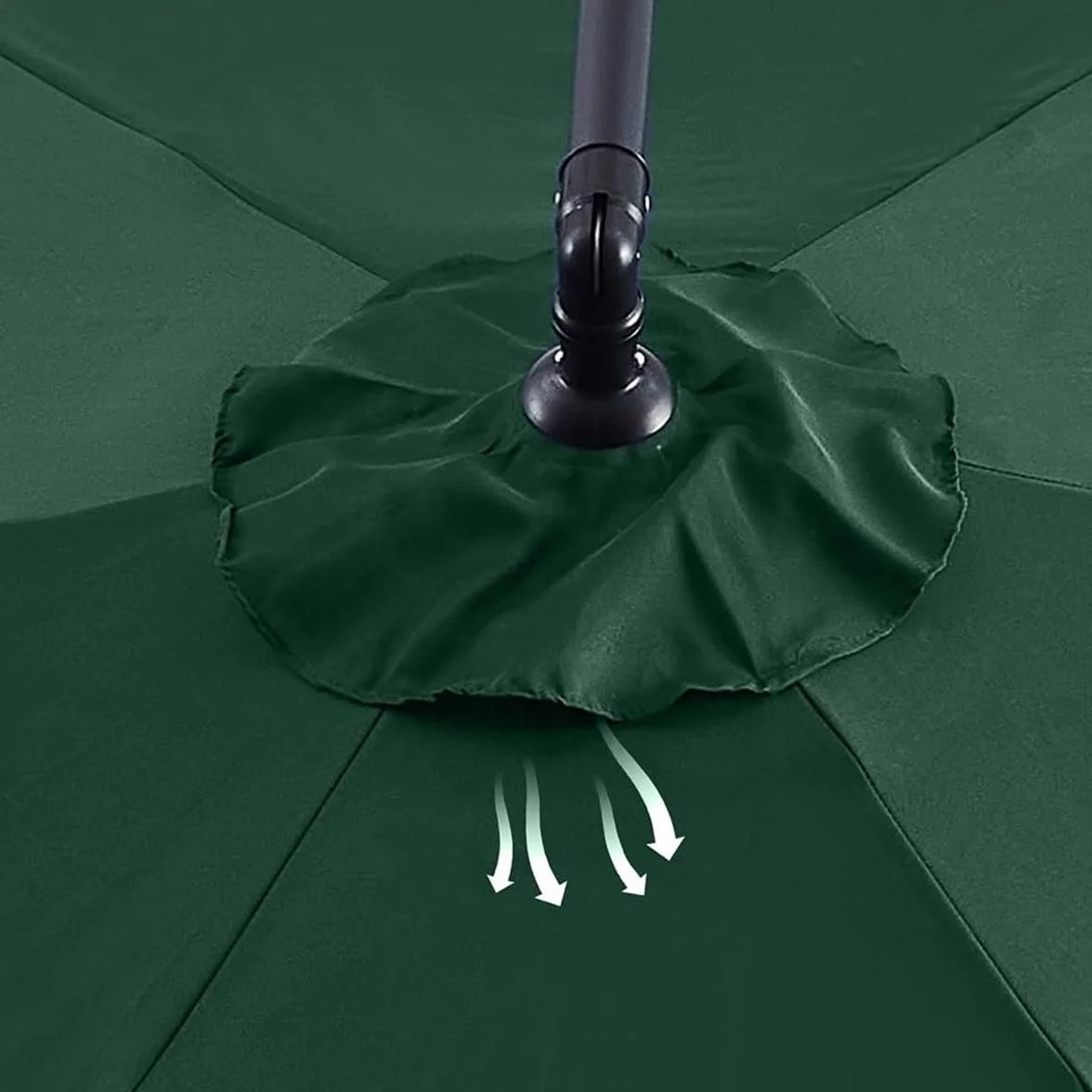 Toldo De Recambio De Sombrilla 6 Varillas/8 Varillas, Cubierta De Repuesto para Paraguas, Impermeable, Anti-Ultravioleta, Poliéster, 300cm 350cm 200cm 230cm 250cm 270cm 280cm(White,8 Ribs: 350CM)