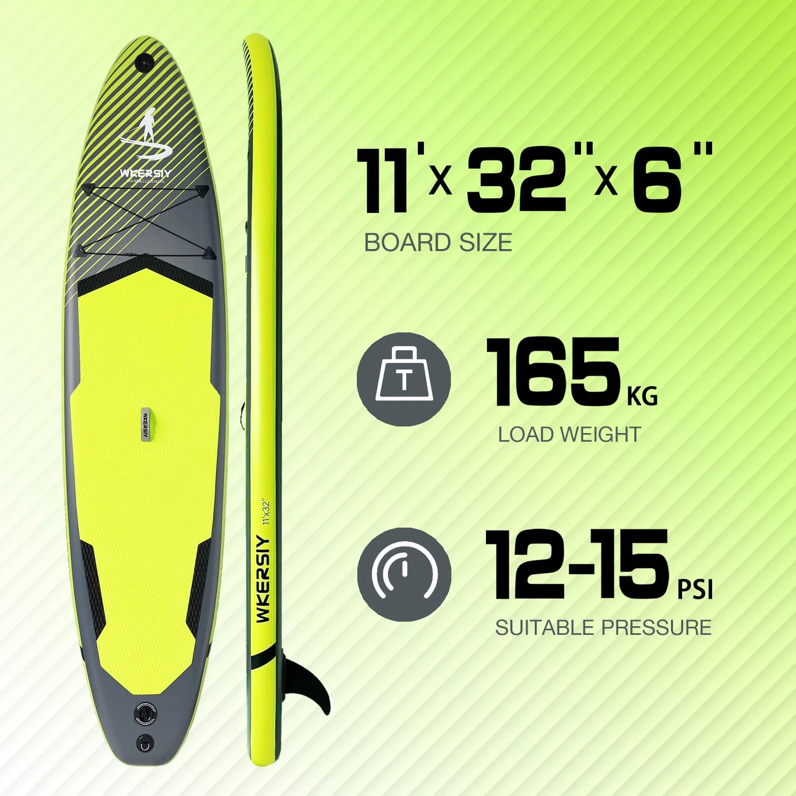 Tabla Sup Inflable 335cm Polivalente, Set Completo con Remo Ajustable, Bomba de Aire, Mochila y Accesorios, Estable Antideslizante para Deportes Acuáticos Principiantes y Profesionales