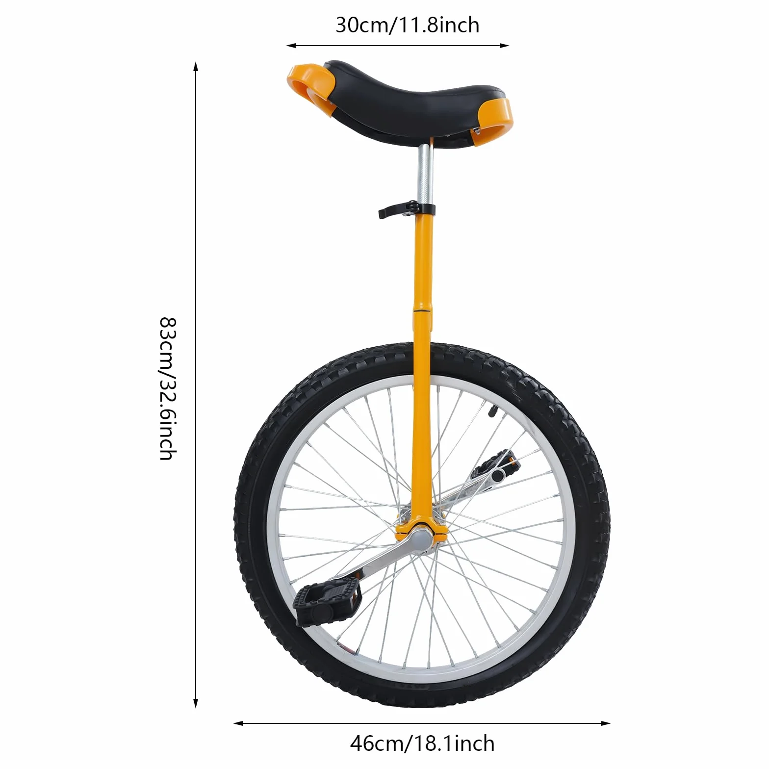 Monociclo independiente, monociclo de altura ajustable para niños con sillín ergonómico para principiantes y profesionales, unisex